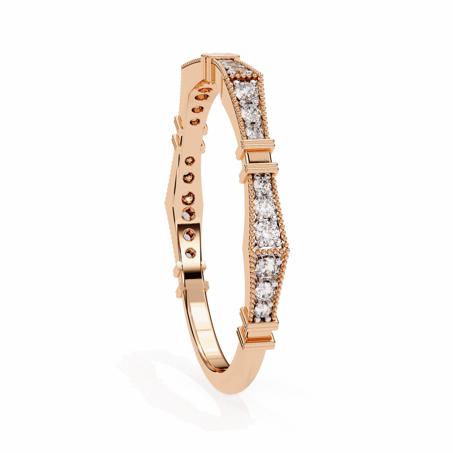 0.15 Carat Round Classic Everyday Band in Moissanite | House of Estara