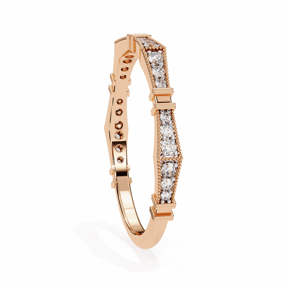 0.15 Carat Round Classic Everyday Band in Moissanite | House of Estara