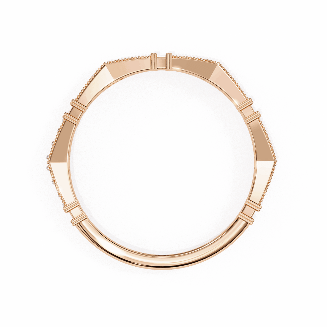 0.15 Carat Round Classic Everyday Band in Moissanite | House of Estara