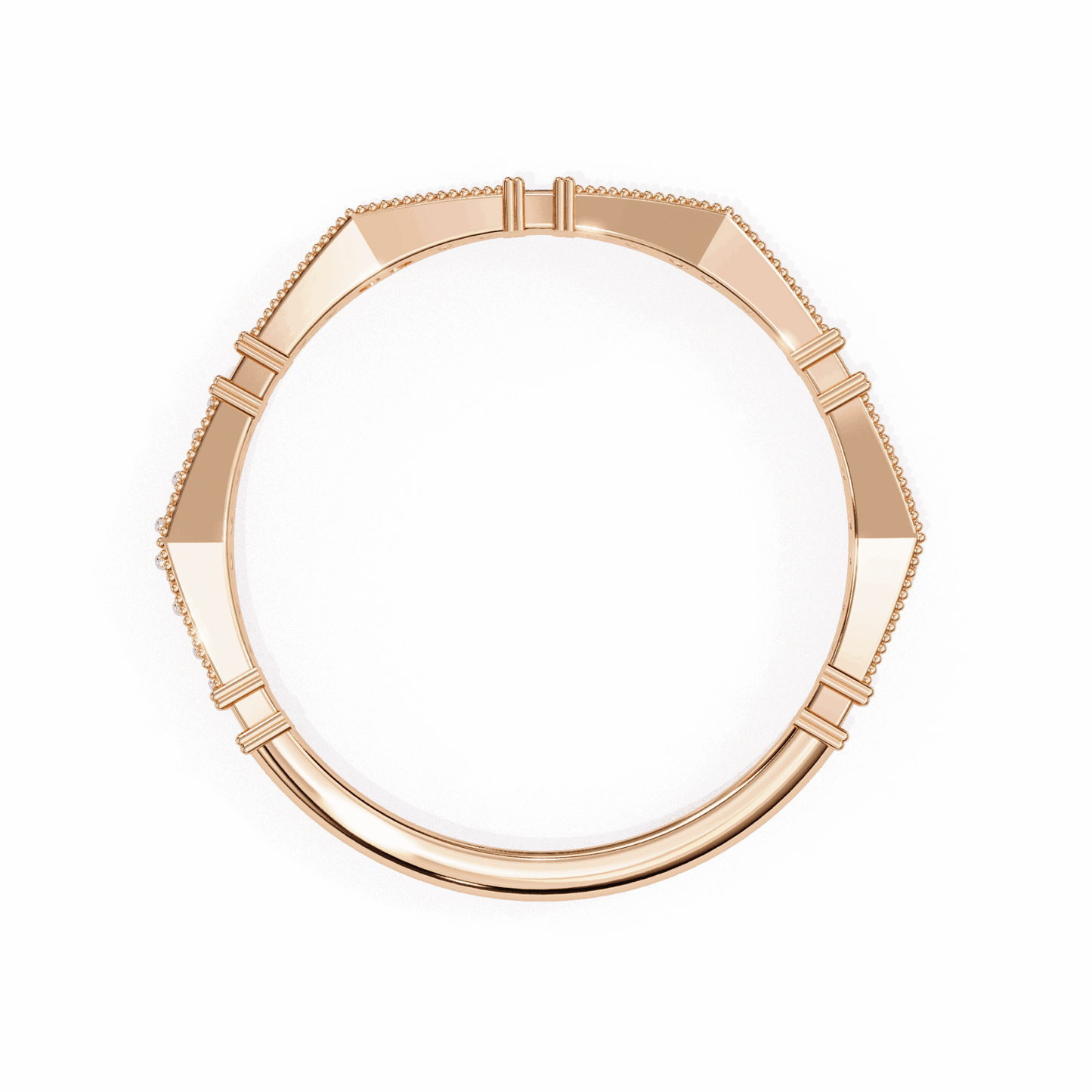 0.15 Carat Round Classic Everyday Band in Moissanite | House of Estara