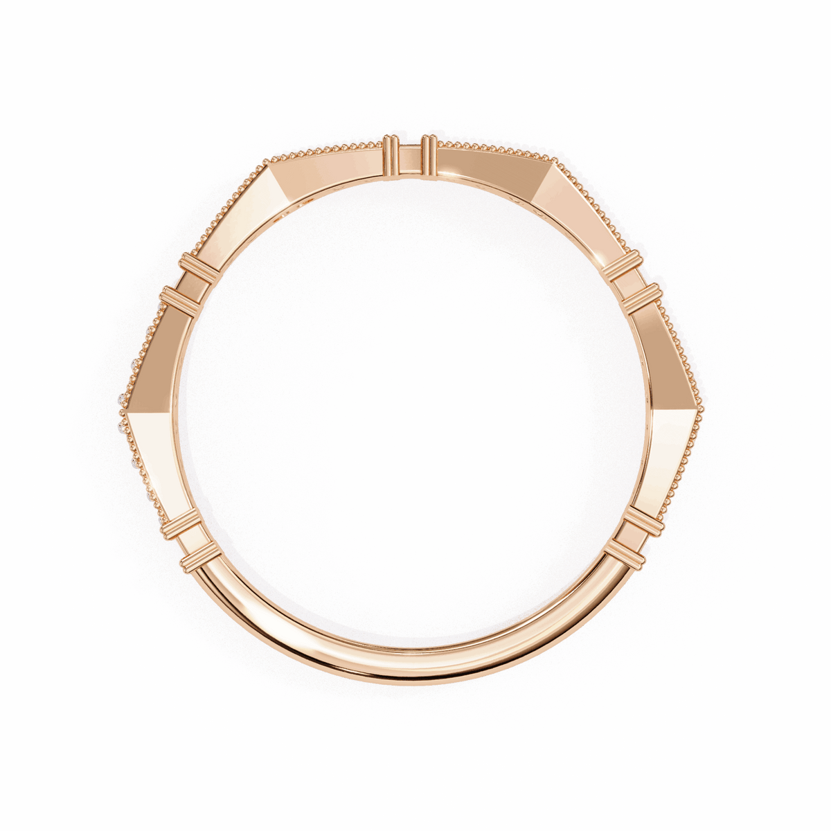 0.15 Carat Round Classic Everyday Band in Moissanite | House of Estara
