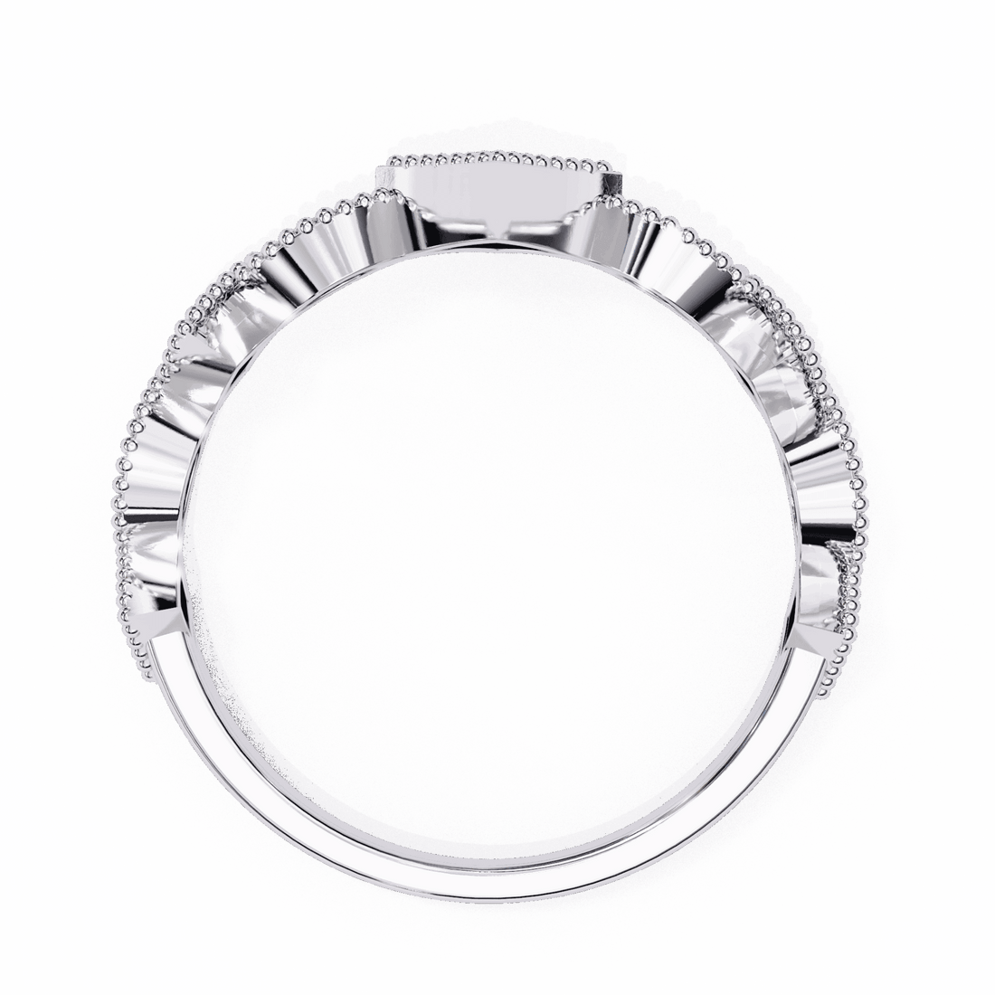 0.35 Carat Round Royale Band in Moissanite | House of Estara