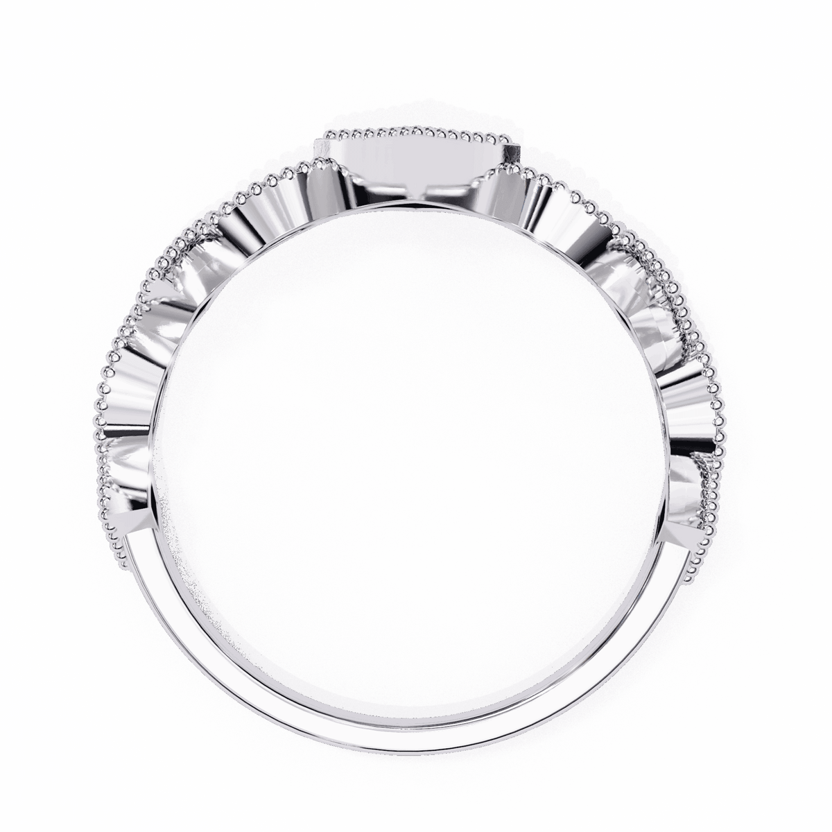 0.35 Carat Round Royale Band in Moissanite | House of Estara
