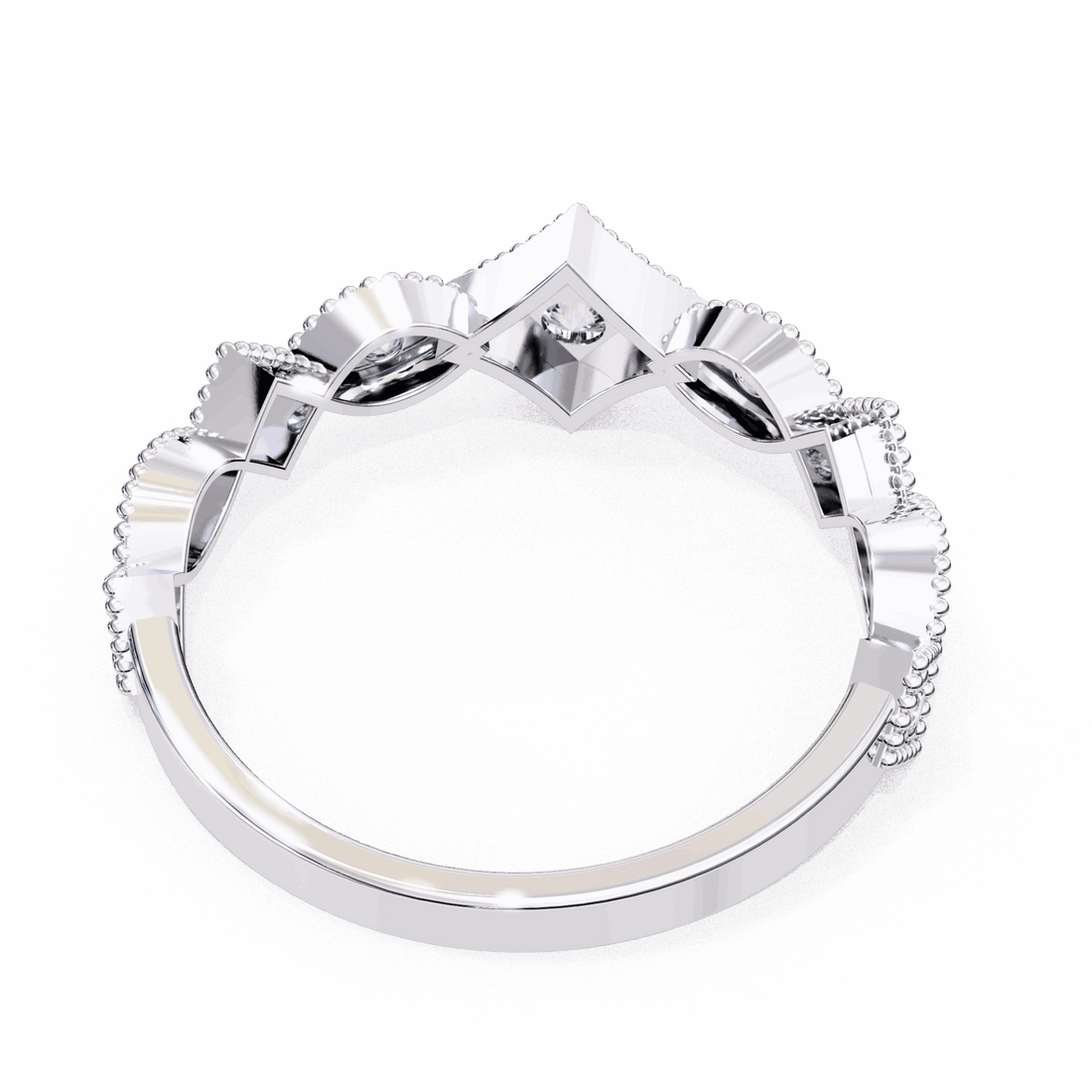 0.35 Carat Round Royale Band in Moissanite | House of Estara