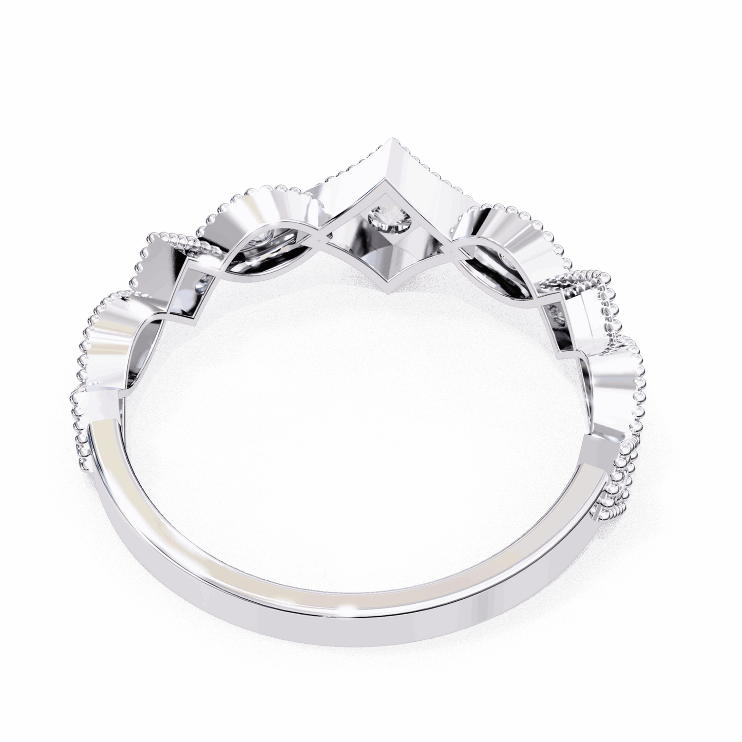 0.35 Carat Round Royale Band in Moissanite | House of Estara