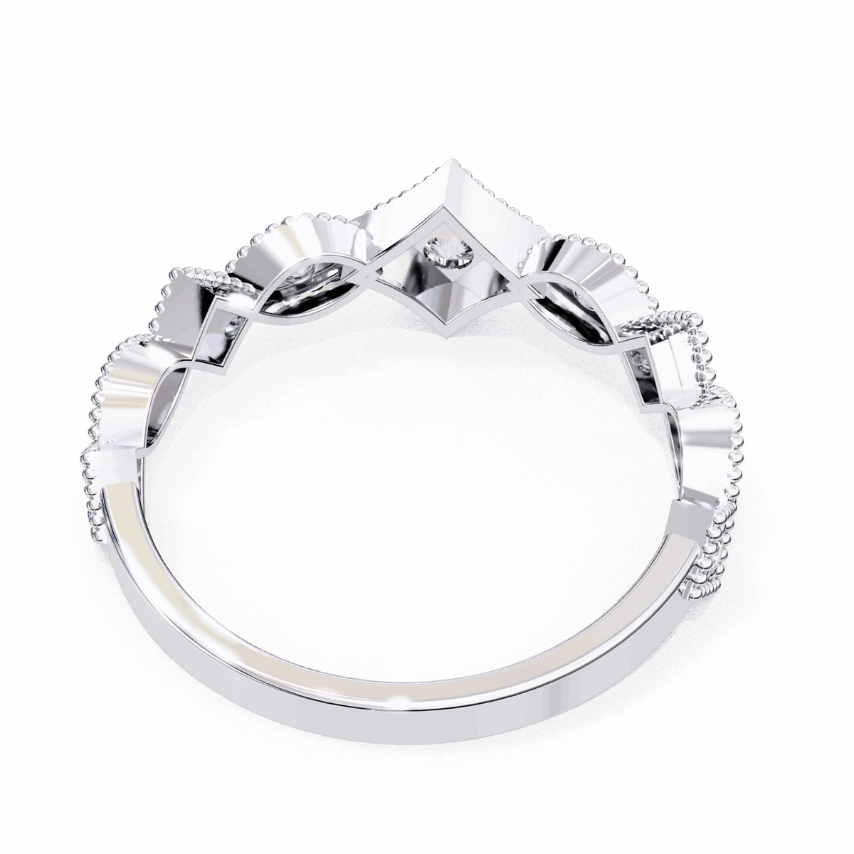 0.35 Carat Round Royale Band in Moissanite | House of Estara