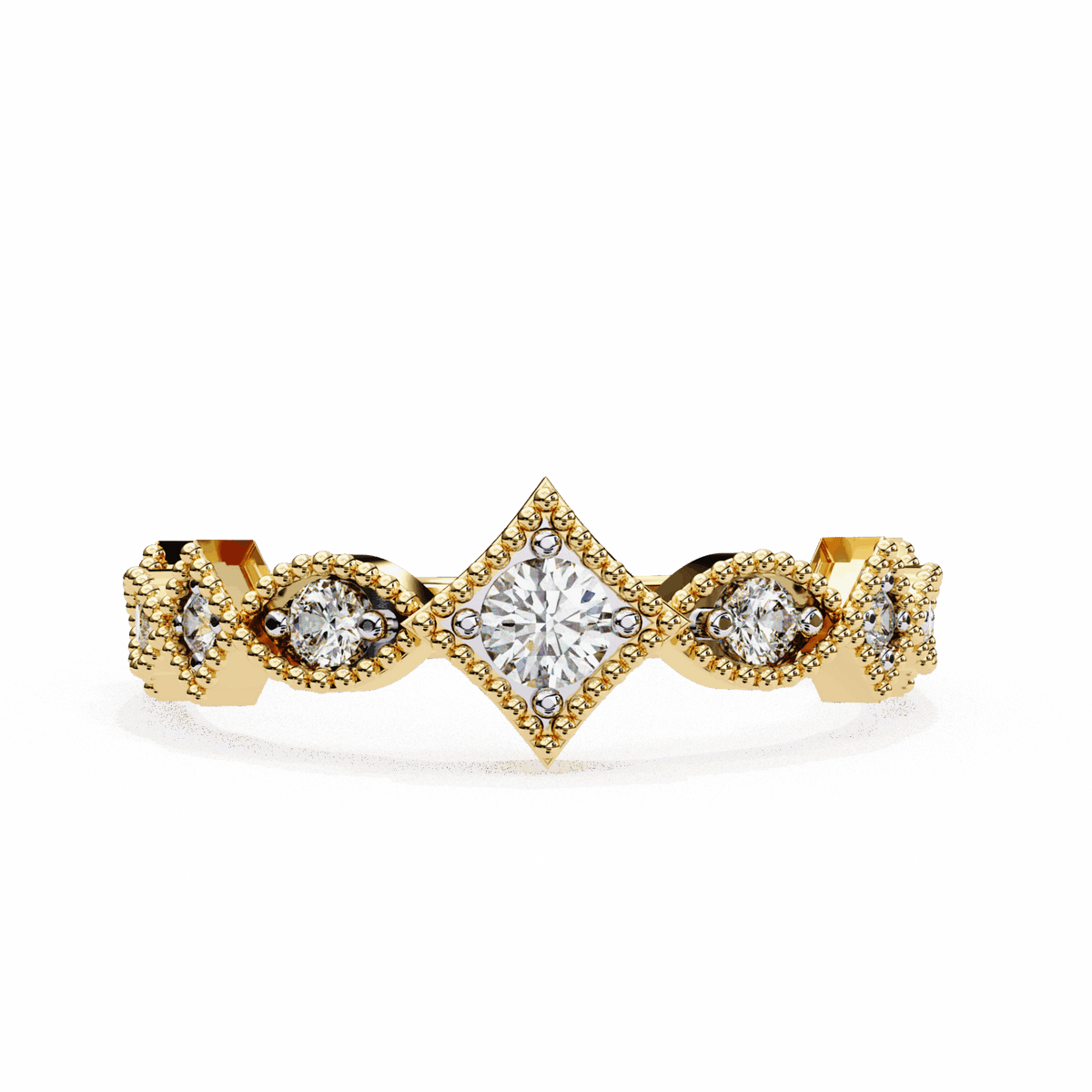 0.35 Carat Round Royale Band in Moissanite | House of Estara