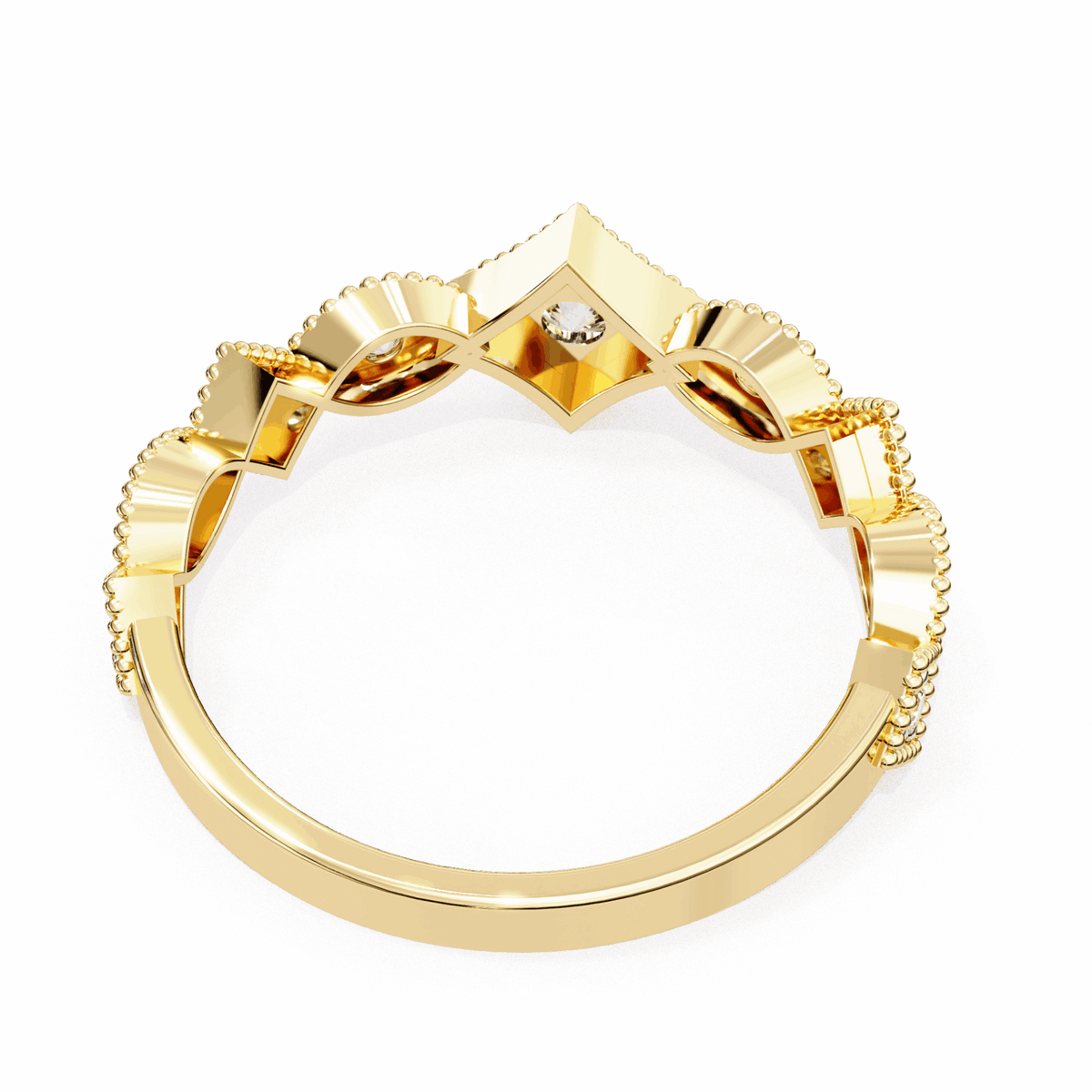 0.35 Carat Round Royale Band in Moissanite | House of Estara