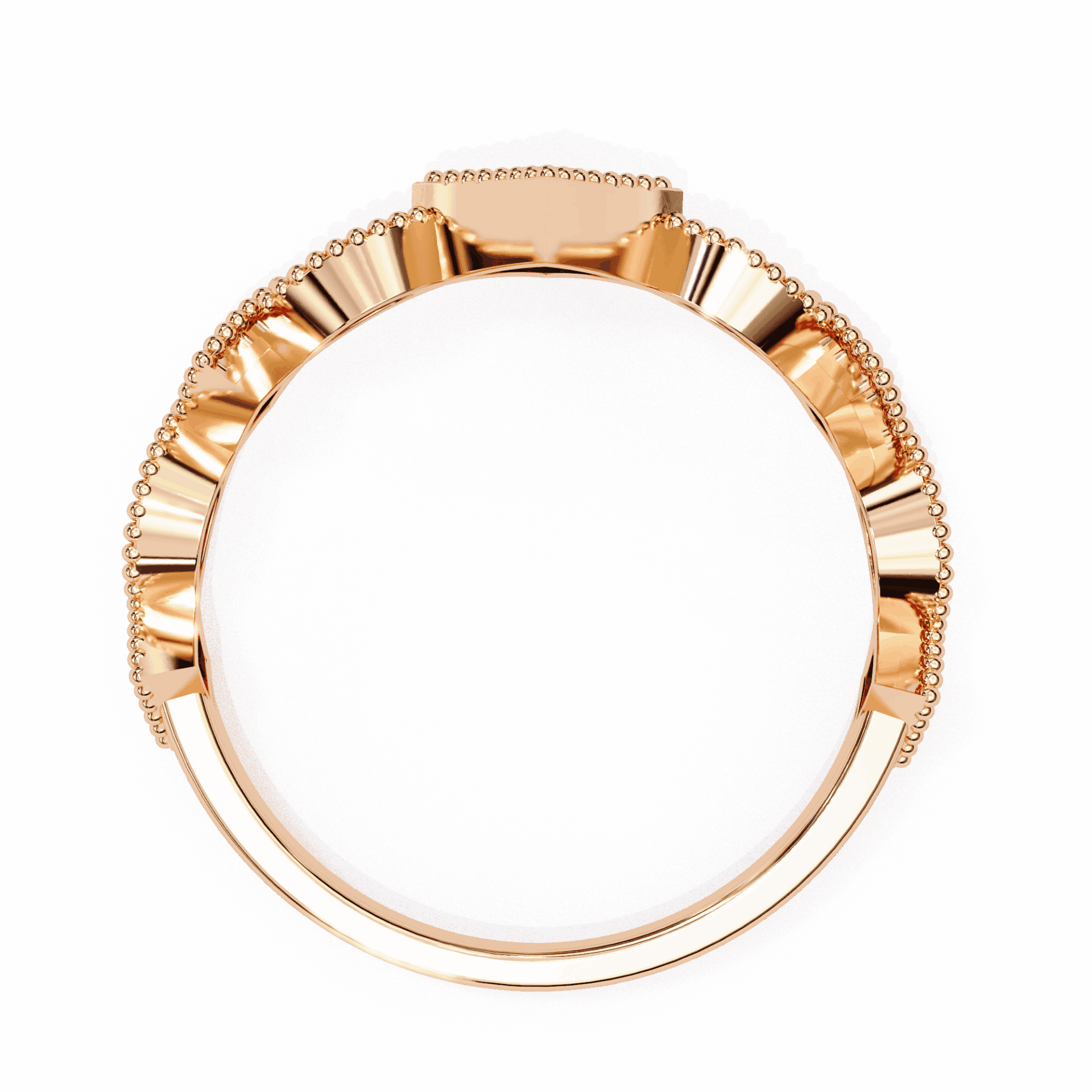 0.35 Carat Round Royale Band in Moissanite | House of Estara