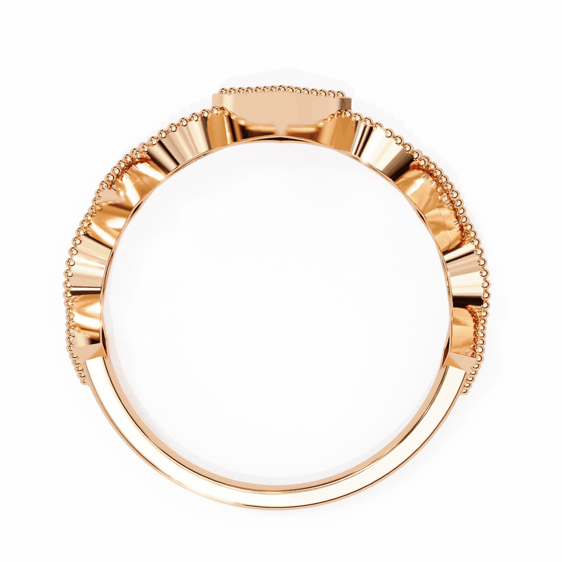 0.35 Carat Round Royale Band in Moissanite | House of Estara