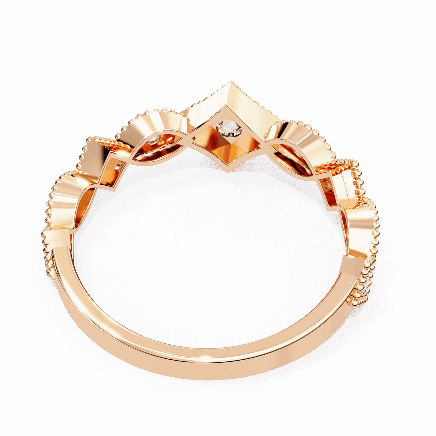 0.35 Carat Round Royale Band in Moissanite | House of Estara