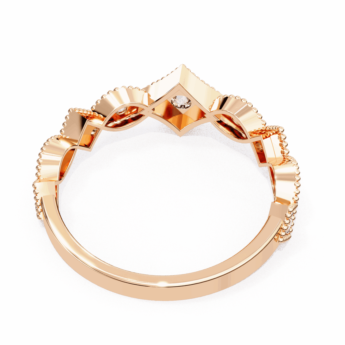 0.35 Carat Round Royale Band in Moissanite | House of Estara