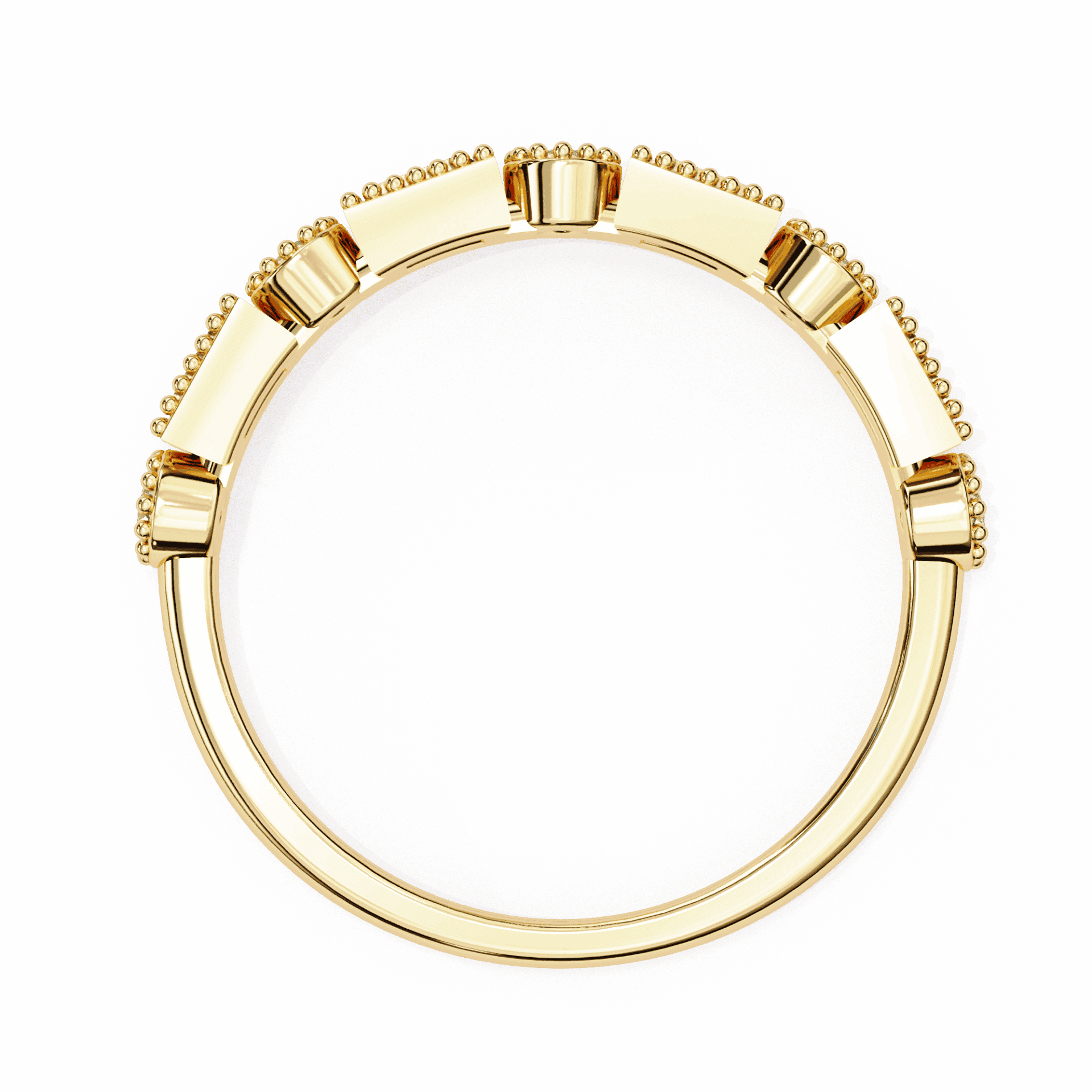 0.35 Carat Baguette and Round Eternity Band in Moissanite | House of Estara