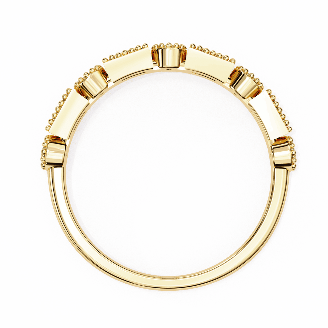 0.35 Carat Baguette and Round Eternity Band in Moissanite | House of Estara
