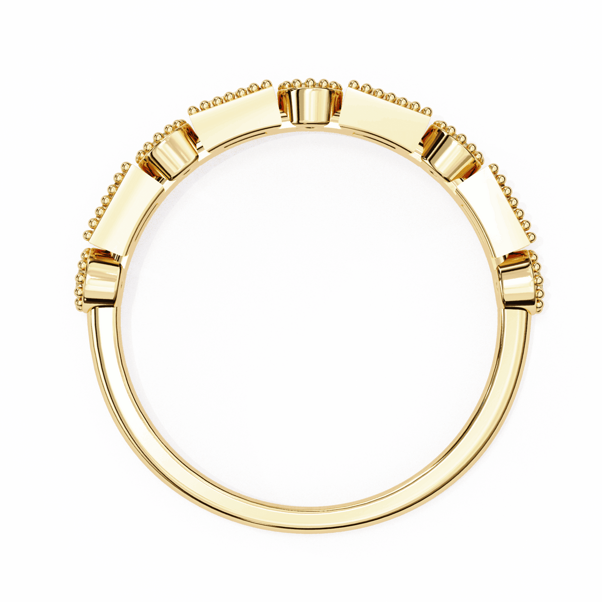 0.35 Carat Baguette and Round Eternity Band in Moissanite | House of Estara