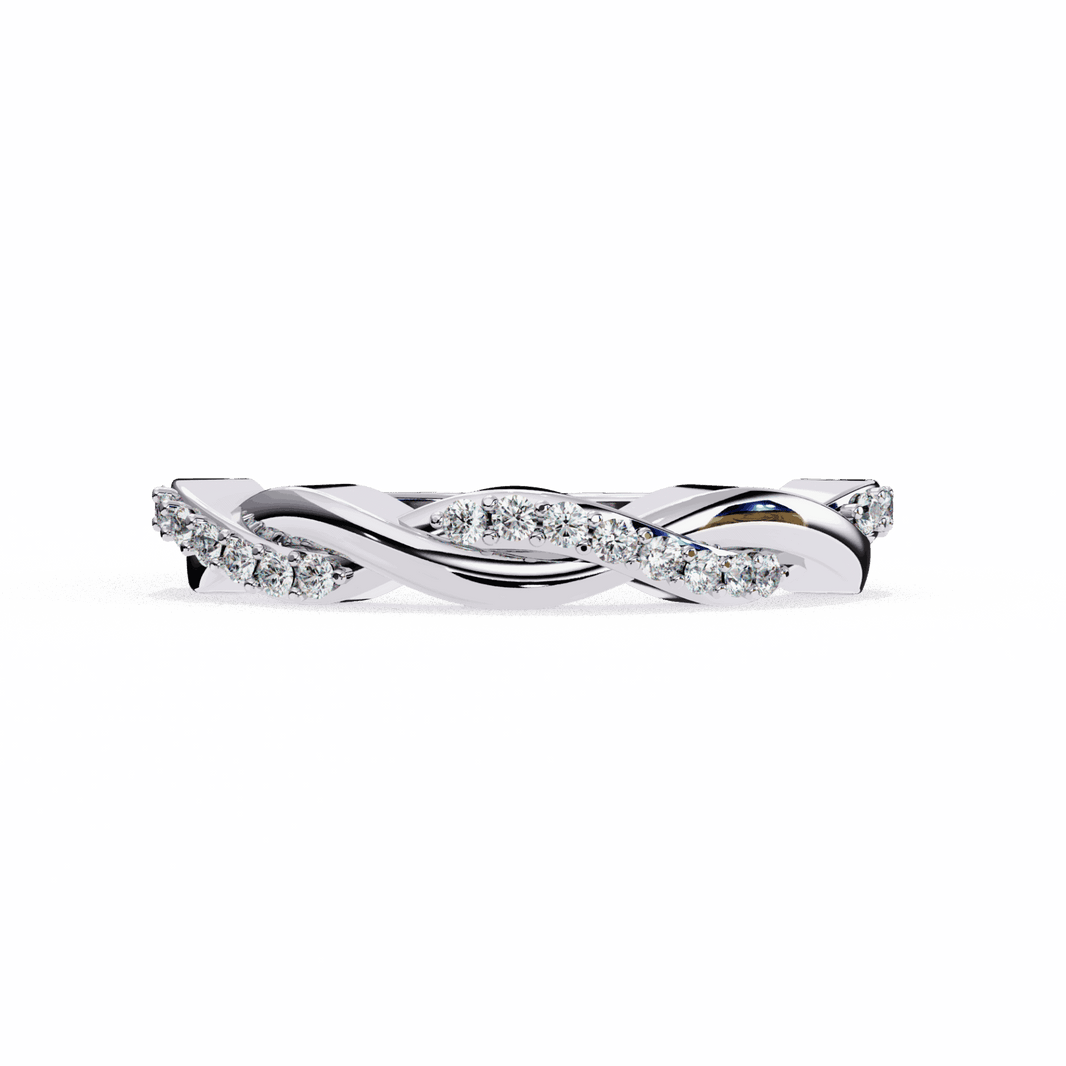 0.15 Carat Round Classic Wedding Band in Moissanite | House of Estara
