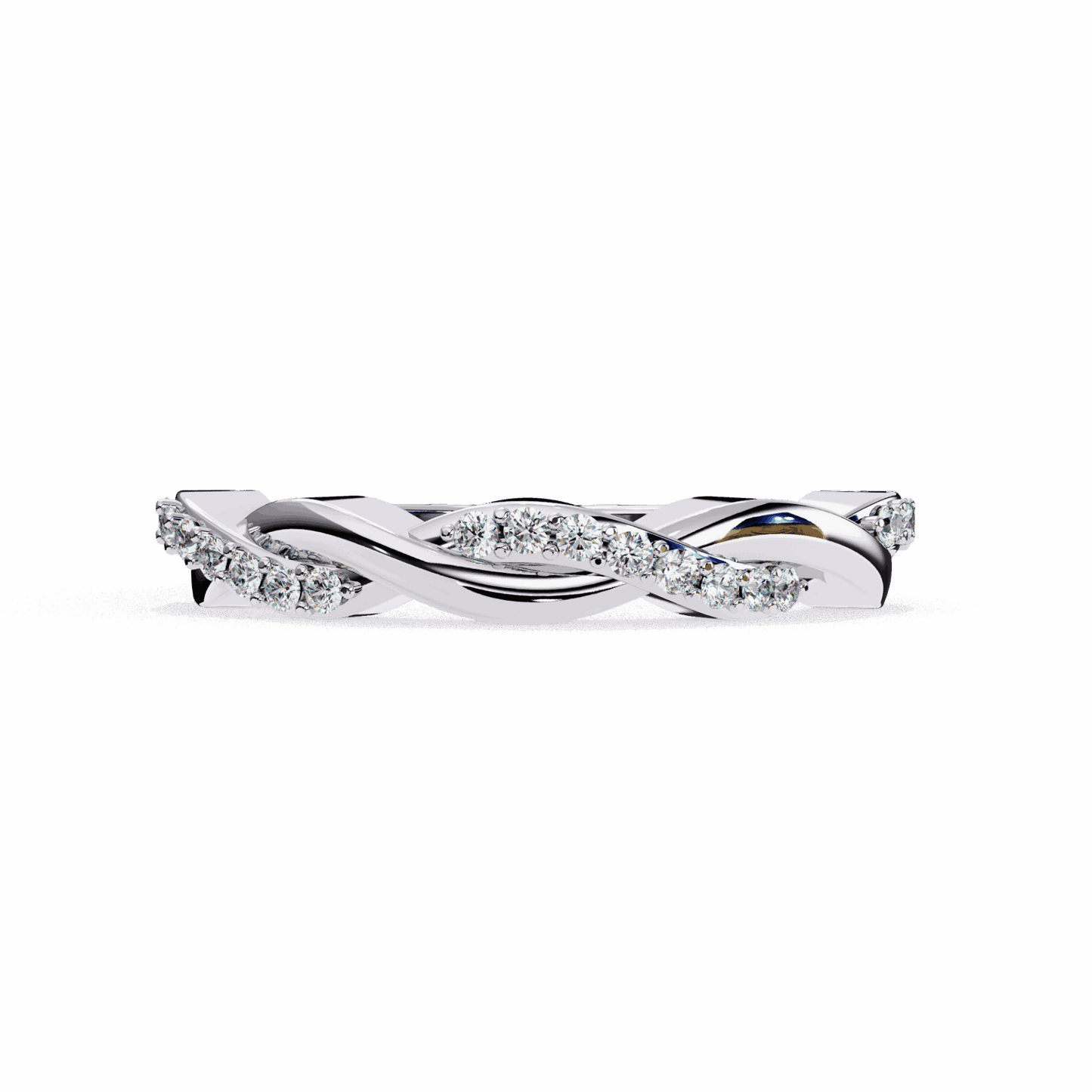 0.15 Carat Round Classic Wedding Band in Moissanite | House of Estara