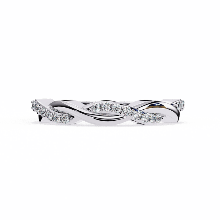 0.15 Carat Round Classic Wedding Band in Moissanite | House of Estara