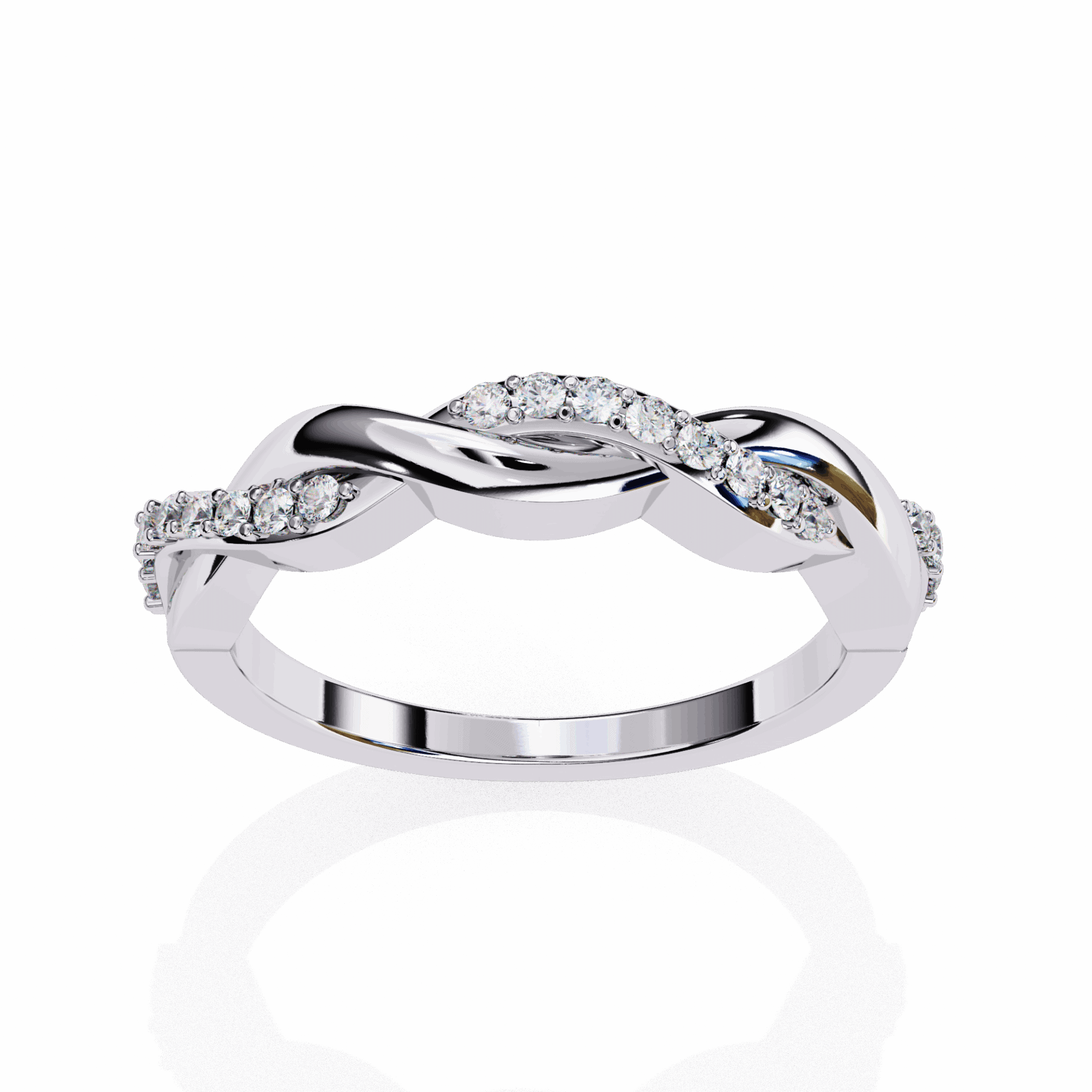 0.15 Carat Round Classic Wedding Band in Moissanite | House of Estara