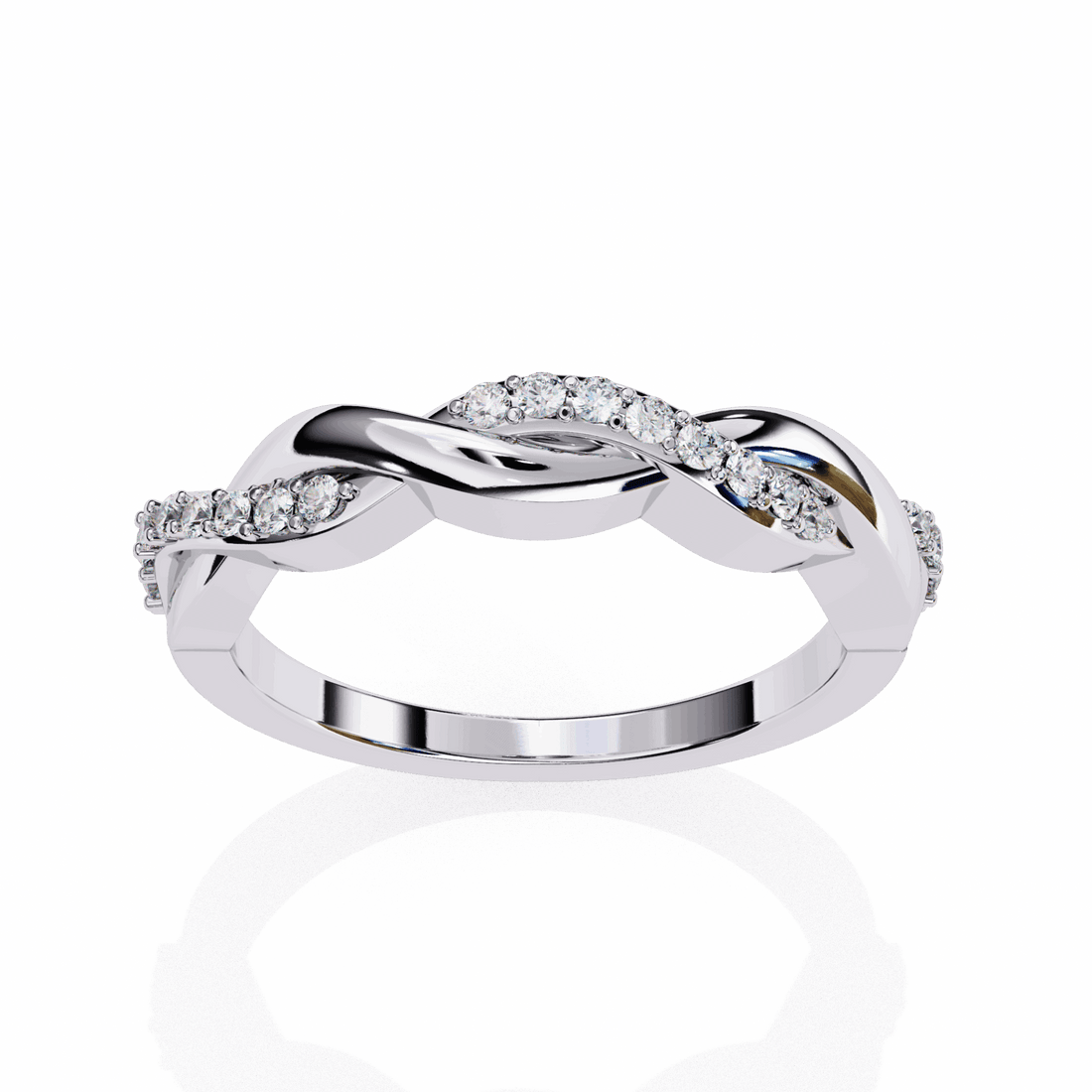 0.15 Carat Round Classic Wedding Band in Moissanite | House of Estara