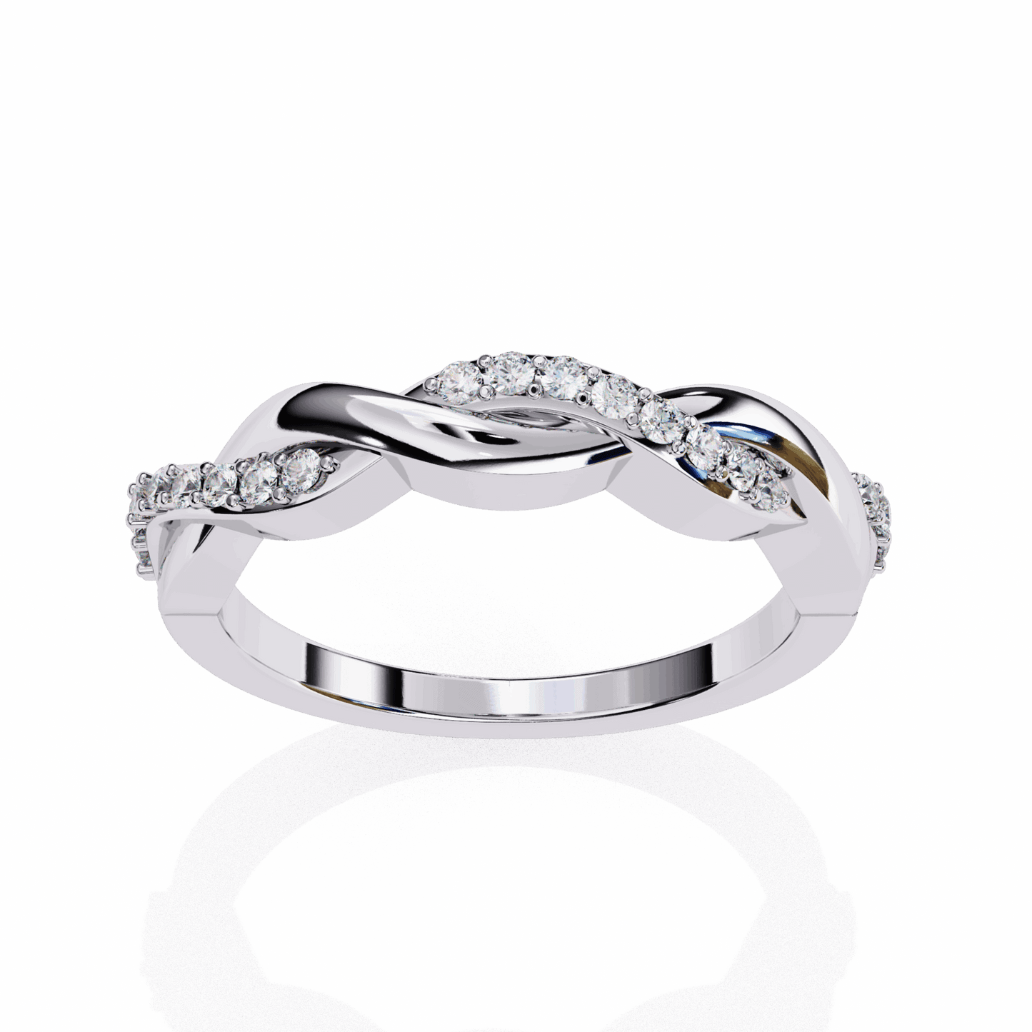 0.15 Carat Round Classic Wedding Band in Moissanite | House of Estara