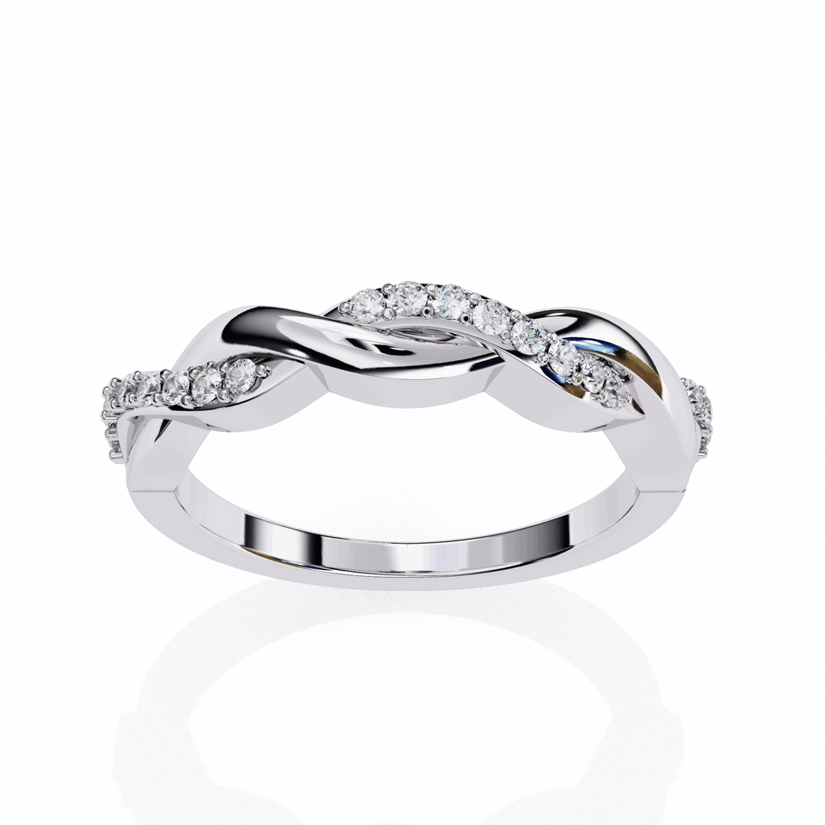 0.15 Carat Round Classic Wedding Band in Moissanite | House of Estara