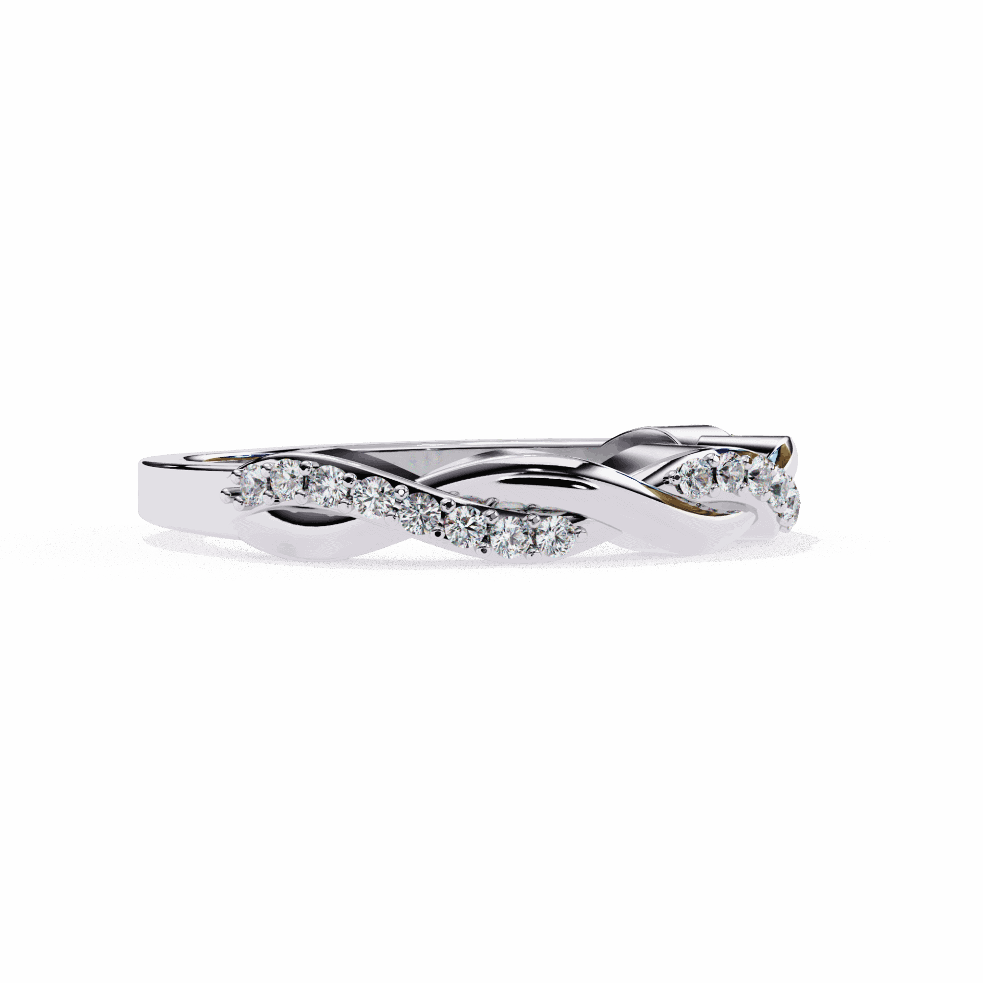 0.15 Carat Round Classic Wedding Band in Moissanite | House of Estara
