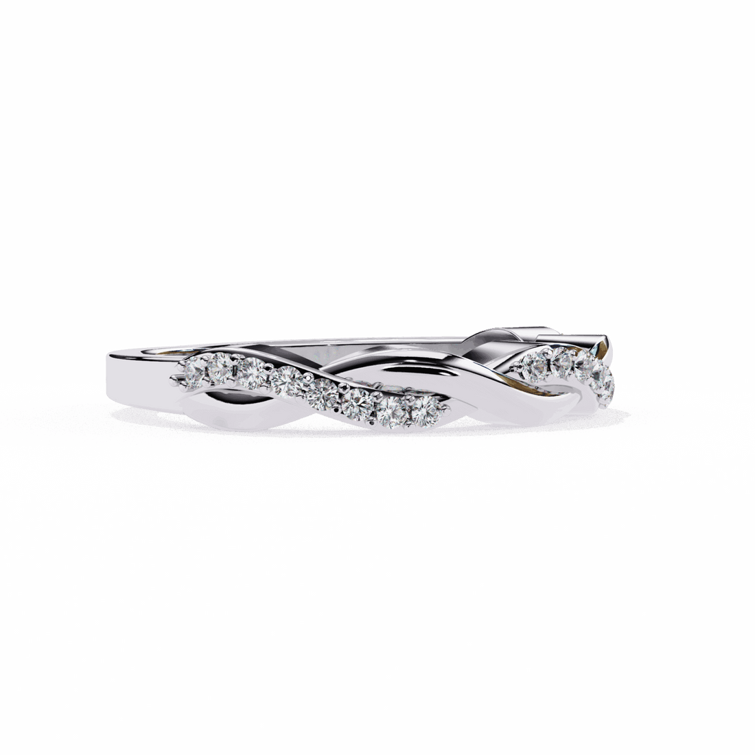 0.15 Carat Round Classic Wedding Band in Moissanite | House of Estara