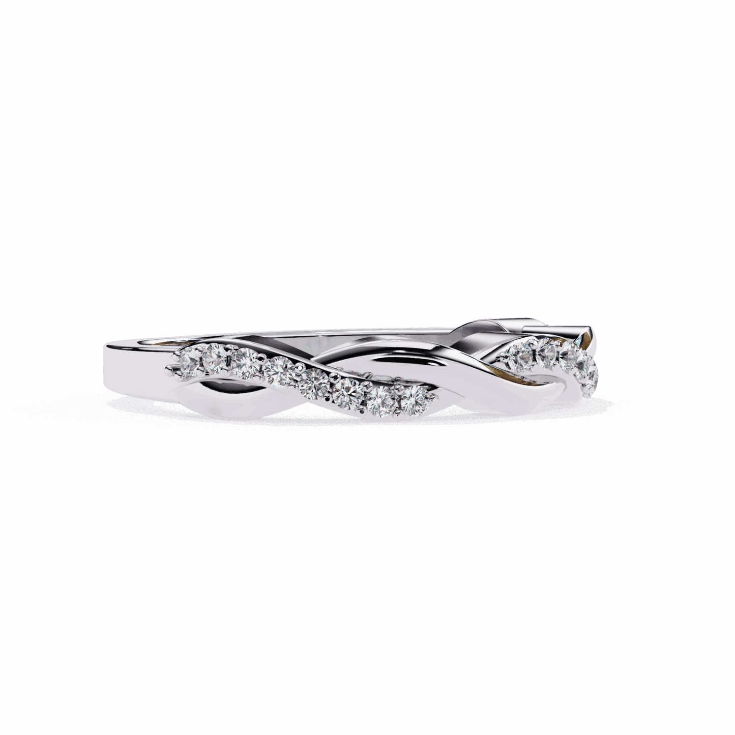 0.15 Carat Round Classic Wedding Band in Moissanite | House of Estara