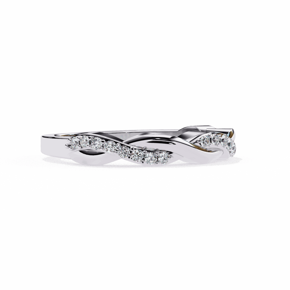 0.15 Carat Round Classic Wedding Band in Moissanite | House of Estara