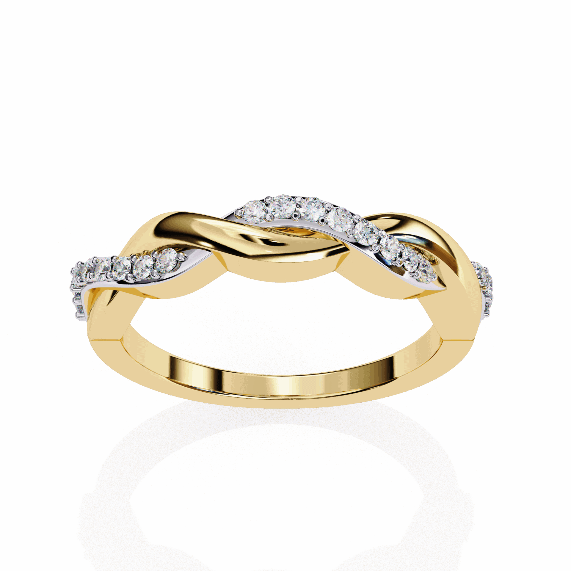 0.15 Carat Round Classic Wedding Band in Moissanite | House of Estara