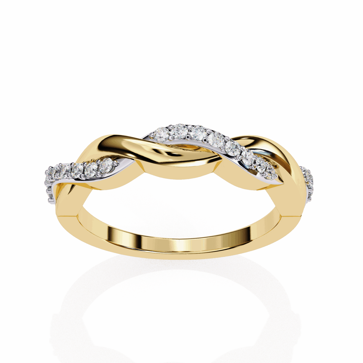 0.15 Carat Round Classic Wedding Band in Moissanite | House of Estara