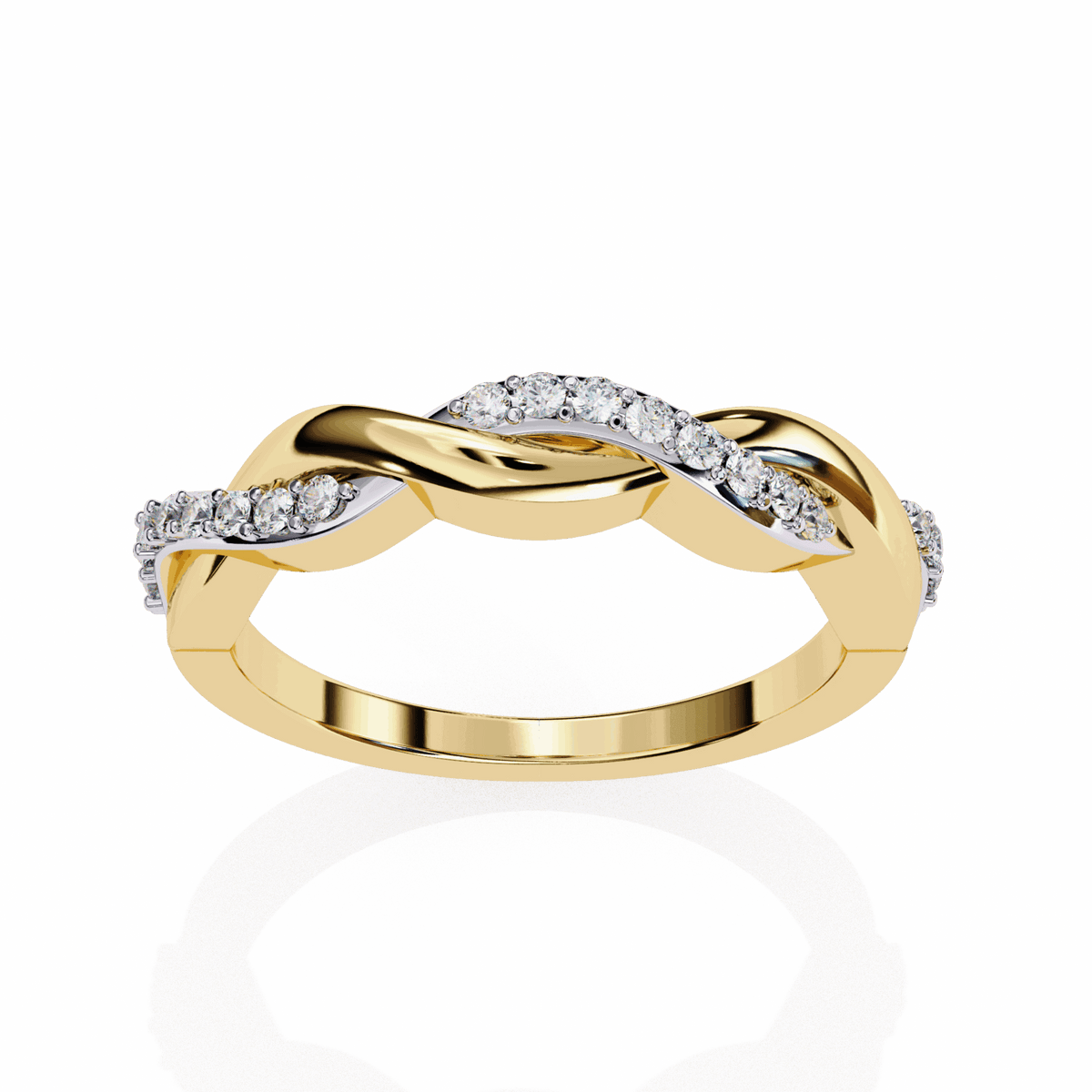0.15 Carat Round Classic Wedding Band in Moissanite | House of Estara