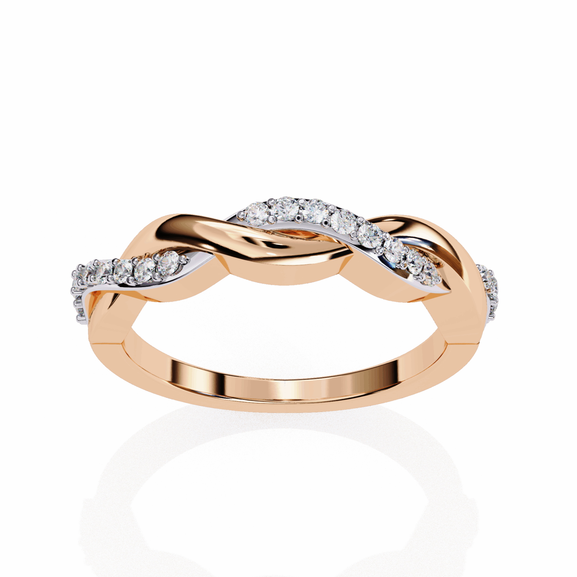 0.15 Carat Round Classic Wedding Band in Moissanite | House of Estara