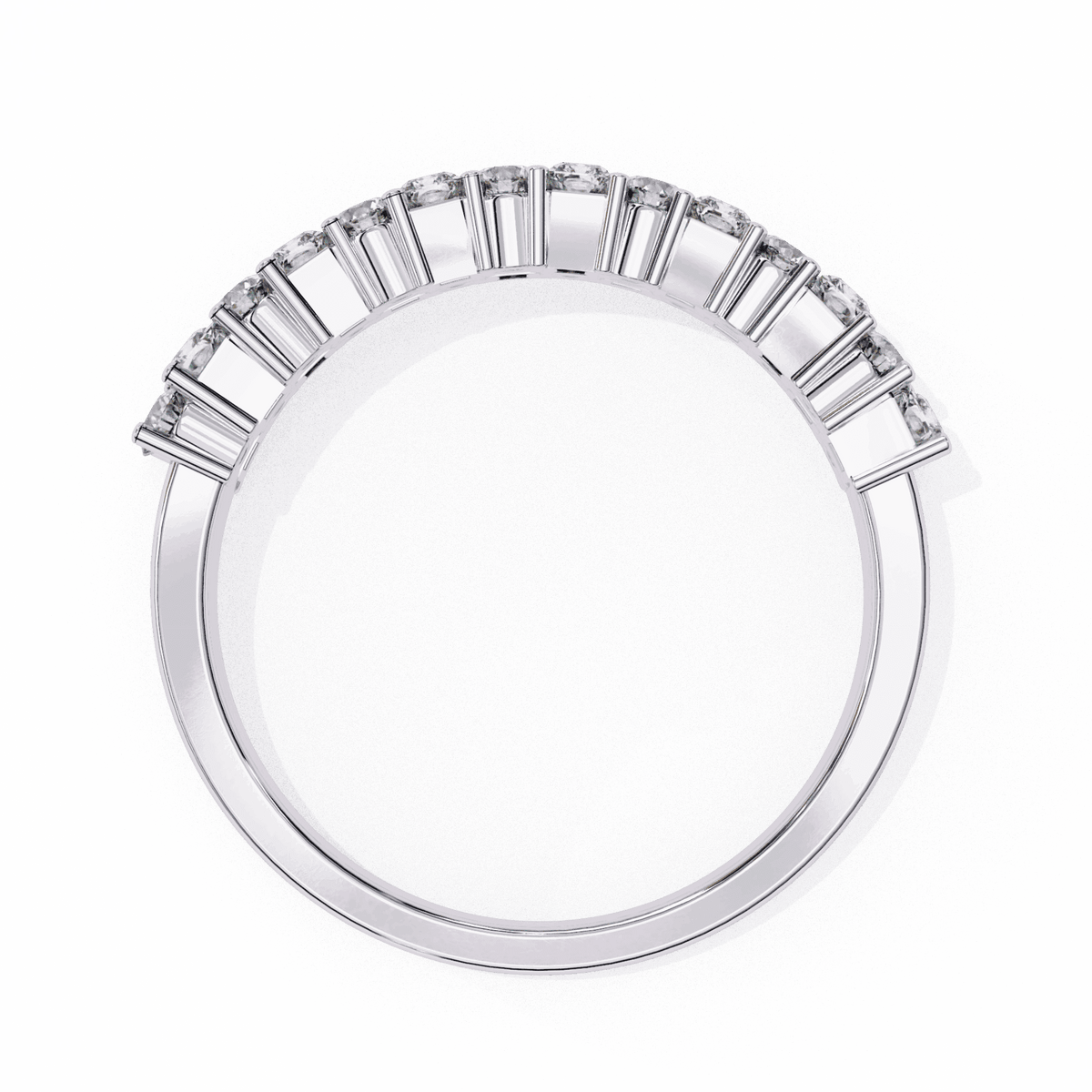 1.25 Carat Radiant and Round Timeless Wedding Band in Moissanite | House of Estara