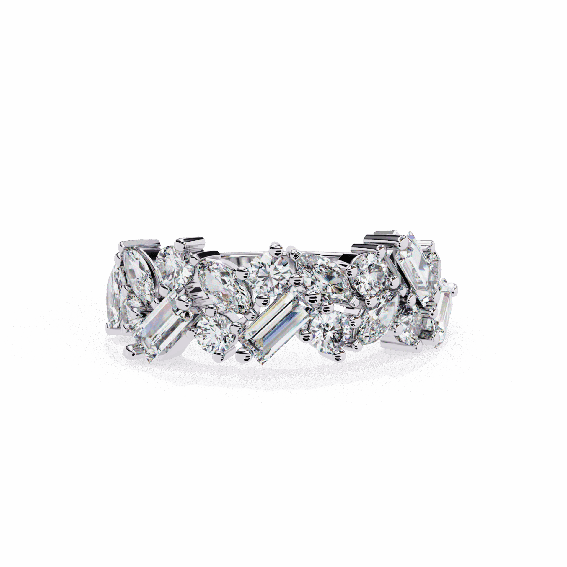 1.75 Carat Marquise Eternity Engagement Ring in Moissanite | House of Estara