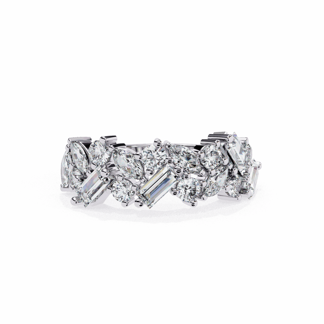 1.75 Carat Marquise Eternity Engagement Ring in Moissanite | House of Estara