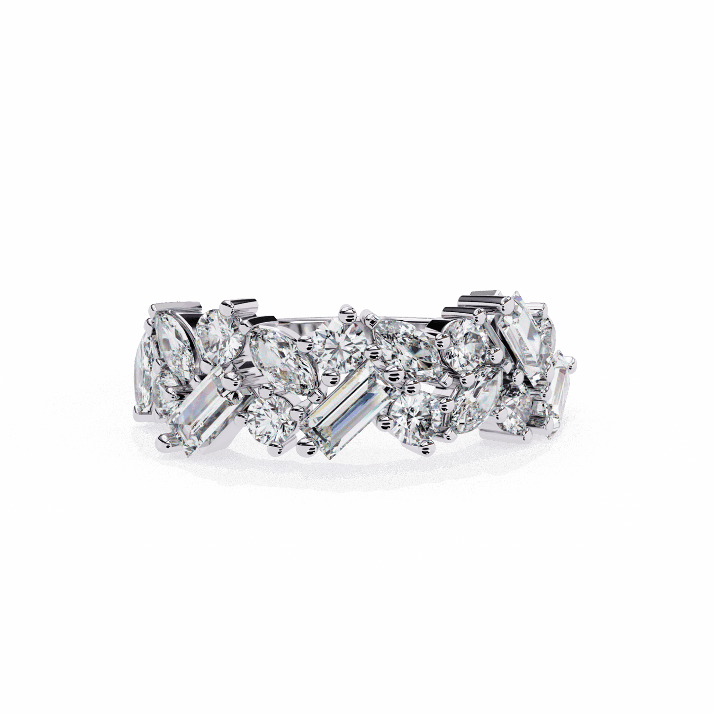 1.75 Carat Marquise Eternity Engagement Ring in Moissanite | House of Estara