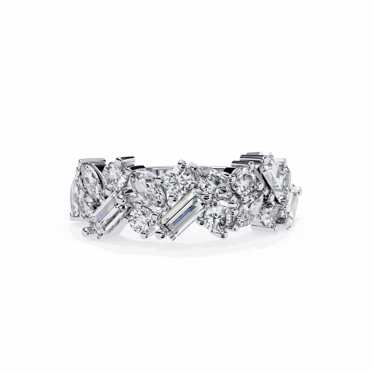 1.75 Carat Marquise Eternity Engagement Ring in Moissanite | House of Estara