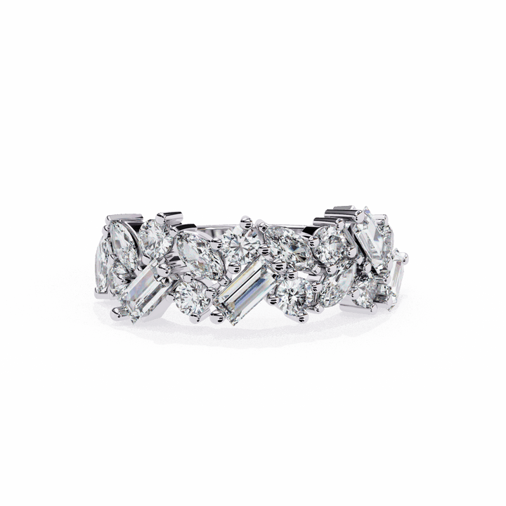1.75 Carat Marquise Eternity Engagement Ring in Moissanite | House of Estara