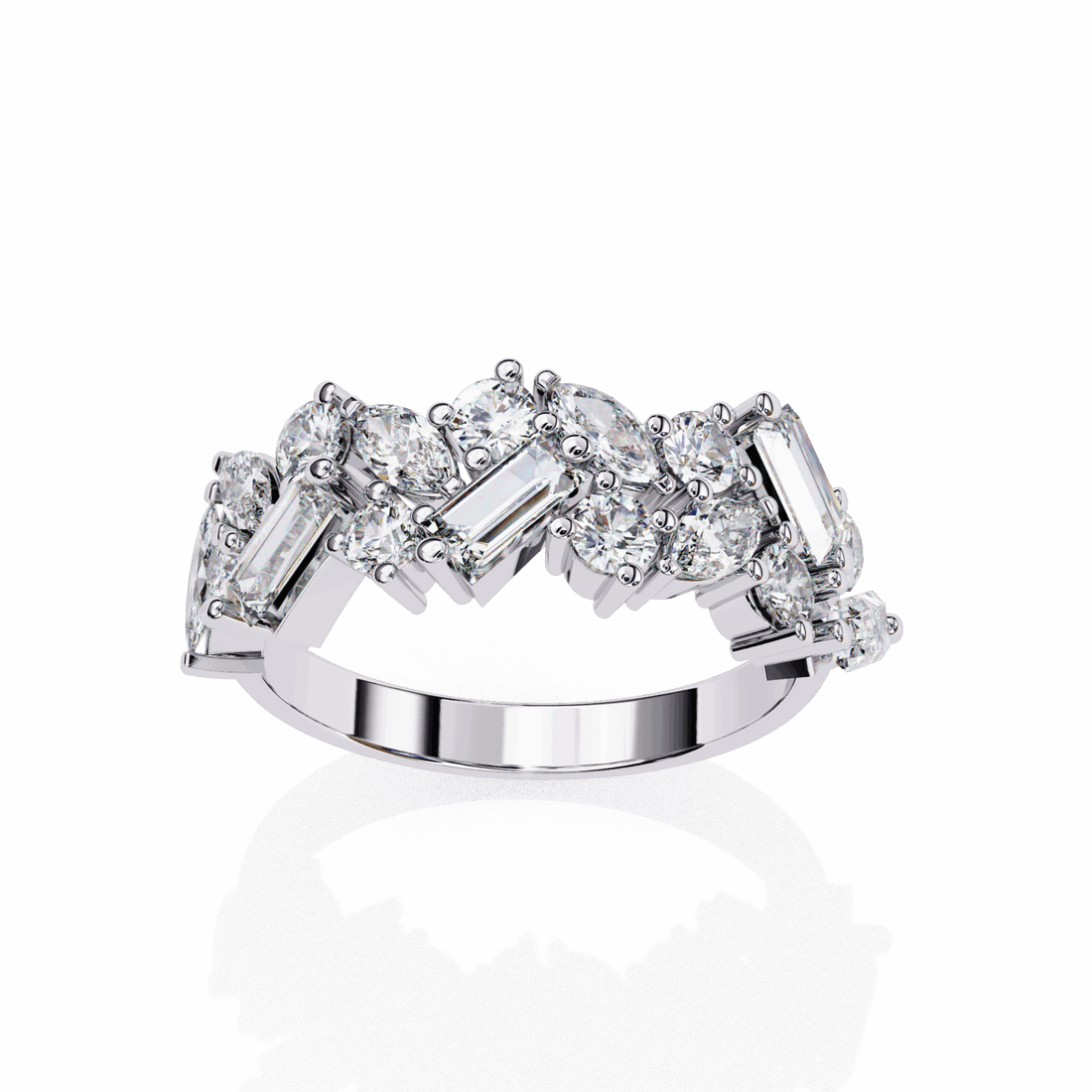 1.75 Carat Marquise Eternity Engagement Ring in Moissanite | House of Estara