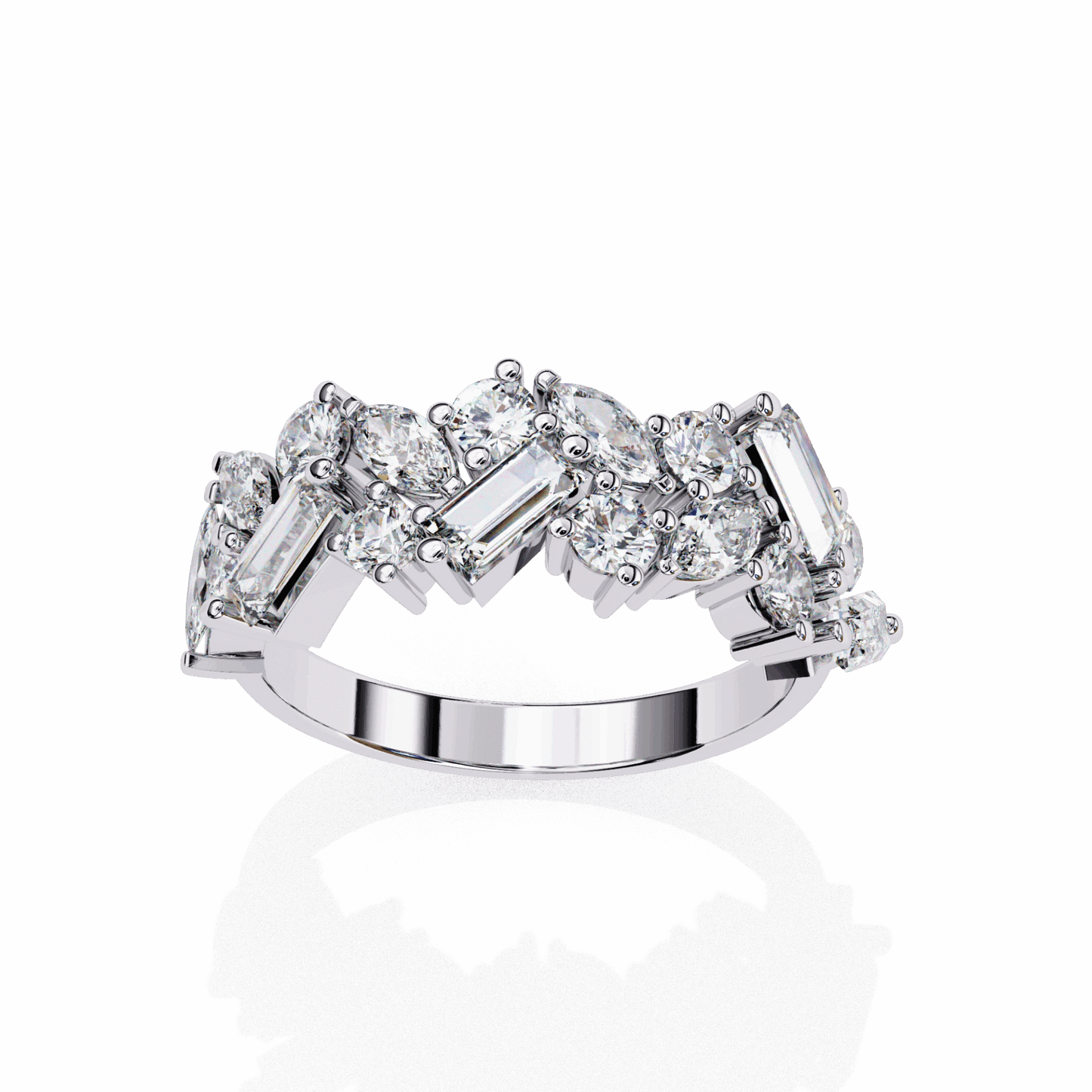 1.75 Carat Marquise Eternity Engagement Ring in Moissanite | House of Estara