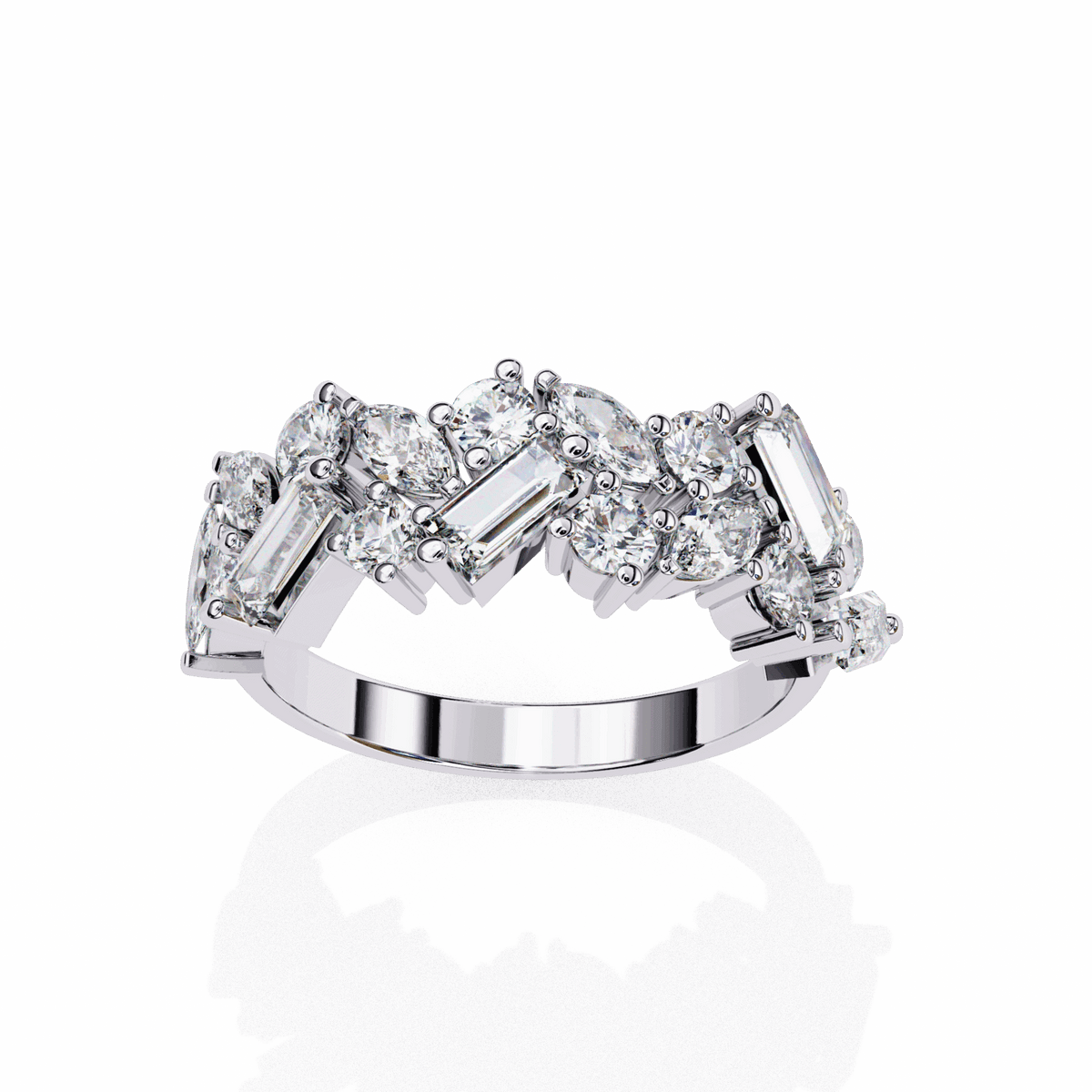1.75 Carat Marquise Eternity Engagement Ring in Moissanite | House of Estara