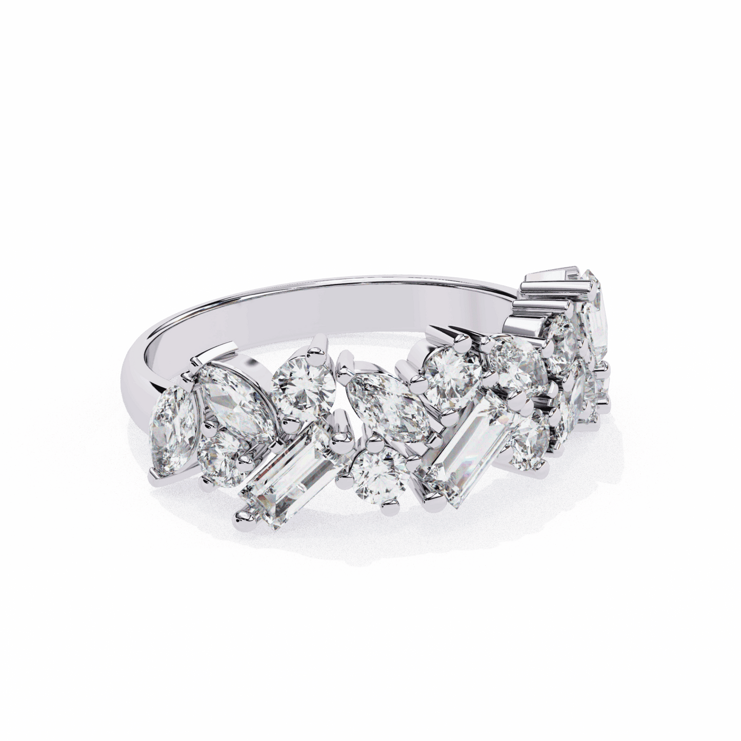 1.75 Carat Marquise Eternity Engagement Ring in Moissanite | House of Estara