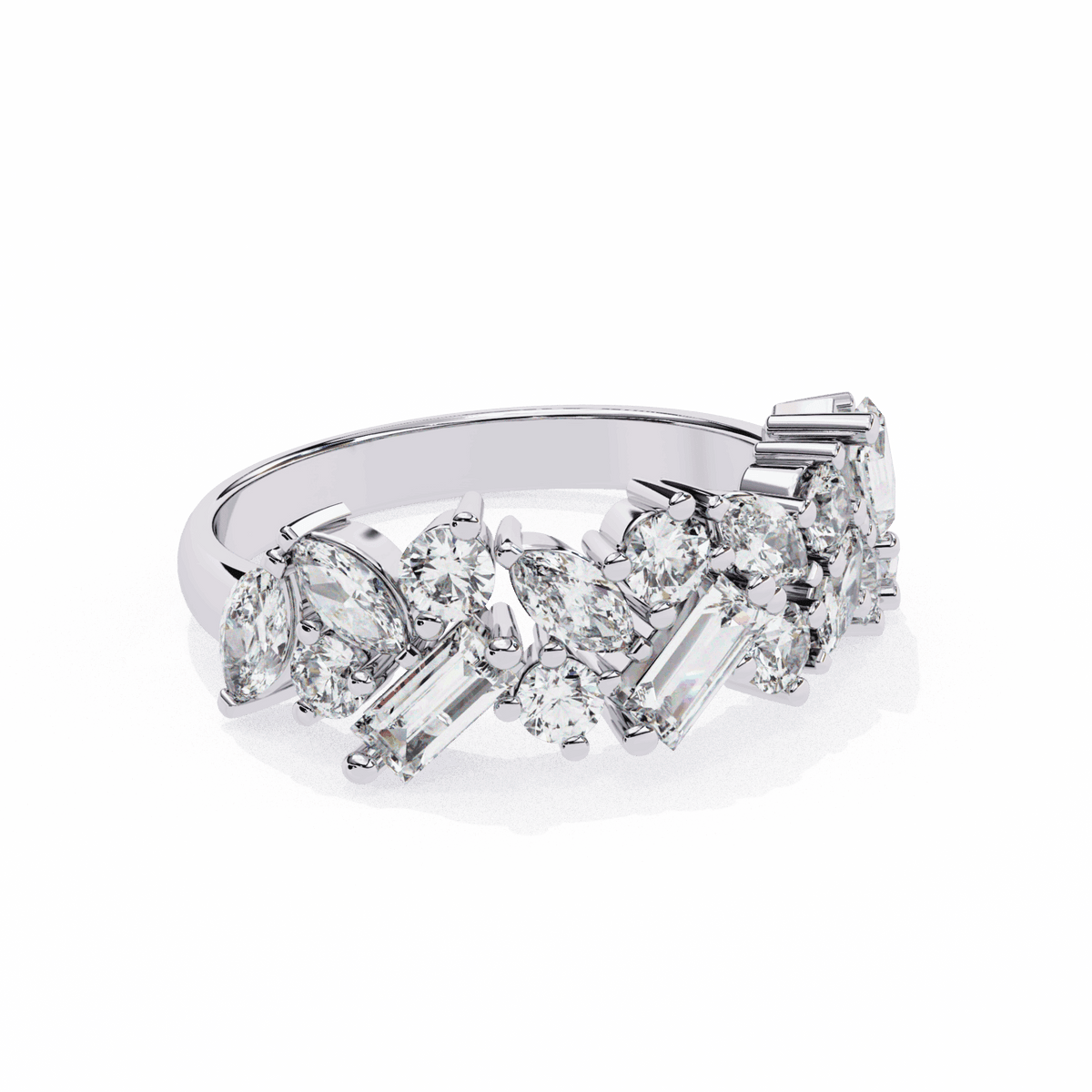 1.75 Carat Marquise Eternity Engagement Ring in Moissanite | House of Estara