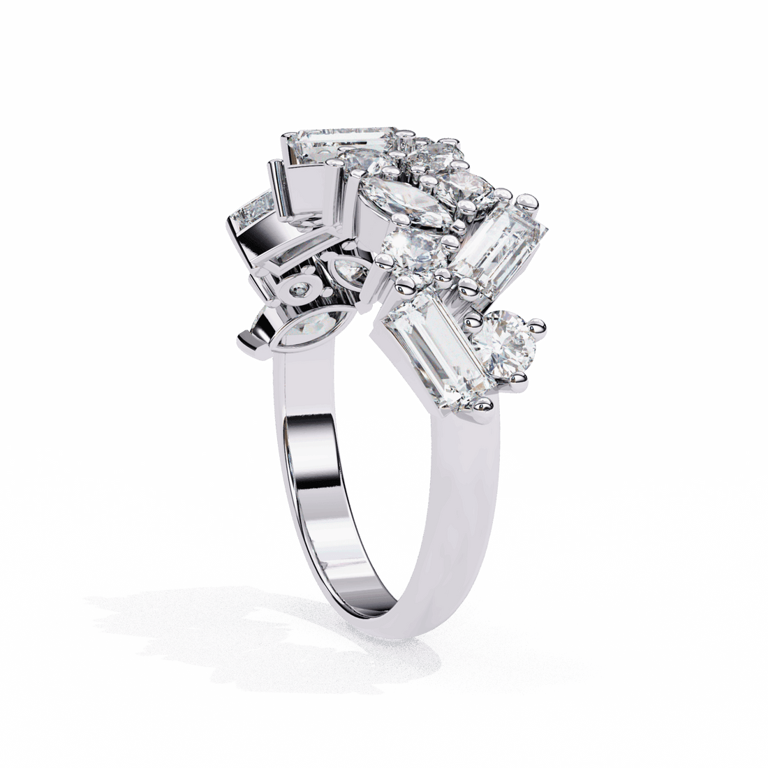 1.75 Carat Marquise Eternity Engagement Ring in Moissanite | House of Estara