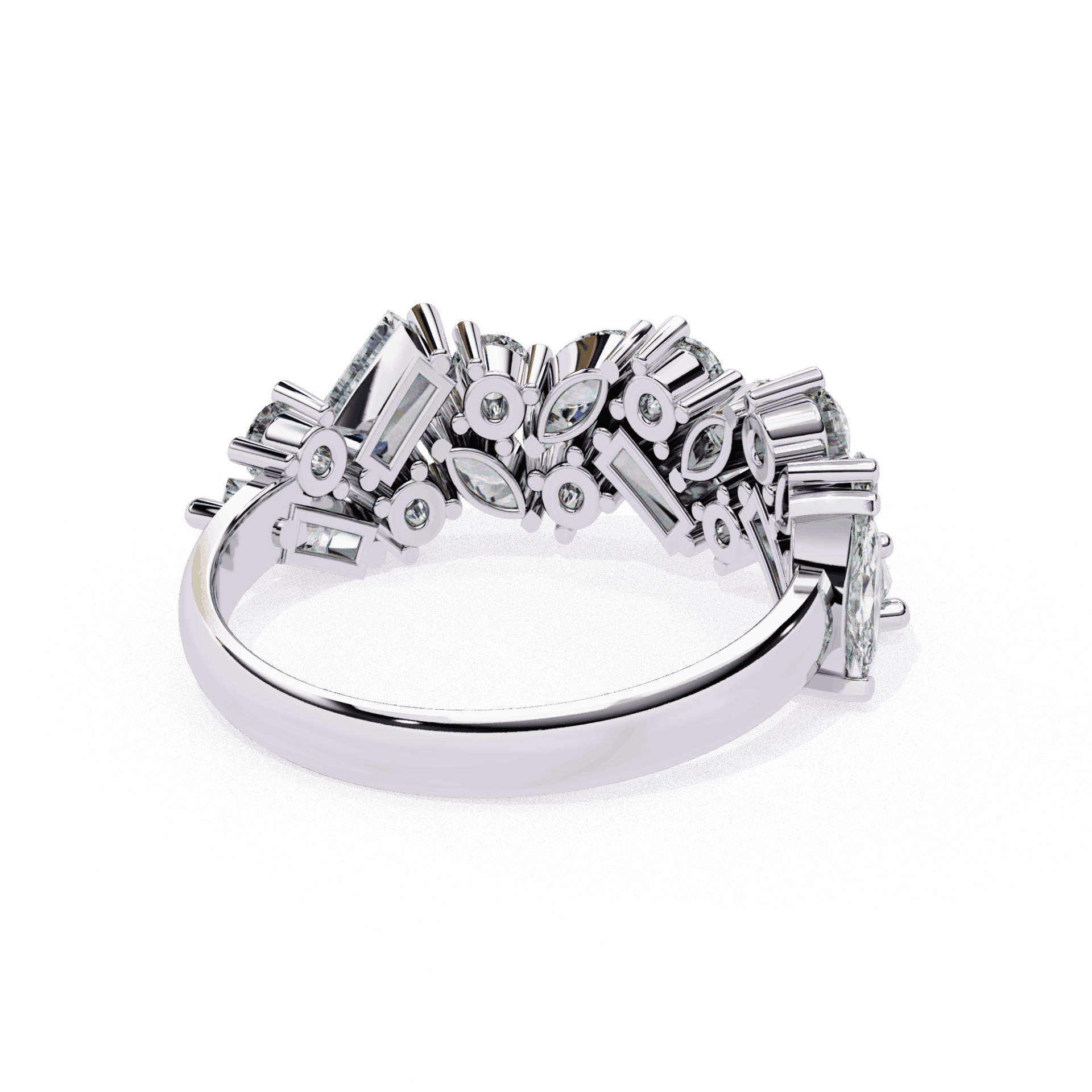 1.75 Carat Marquise Eternity Engagement Ring in Moissanite | House of Estara