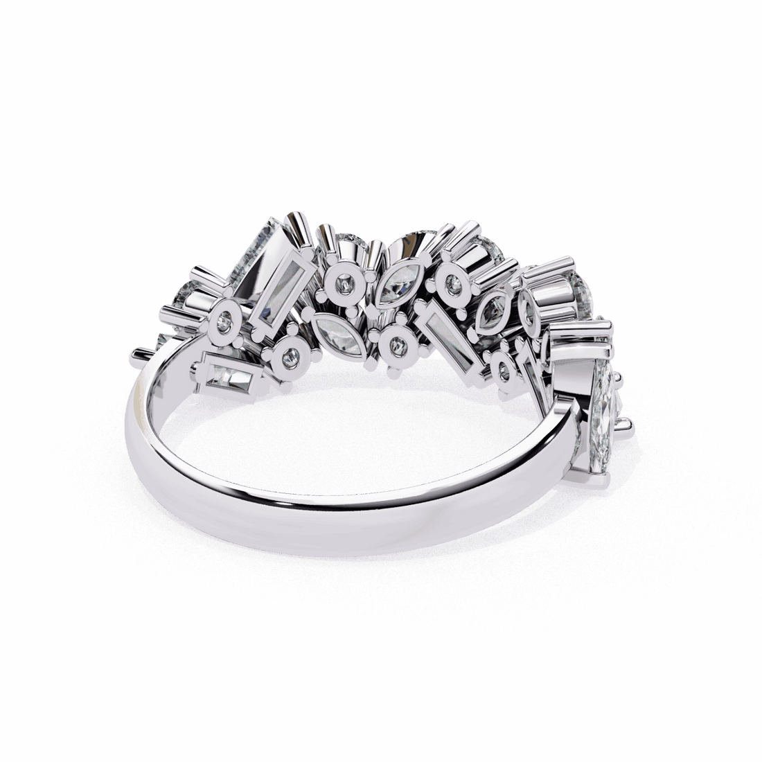 1.75 Carat Marquise Eternity Engagement Ring in Moissanite | House of Estara