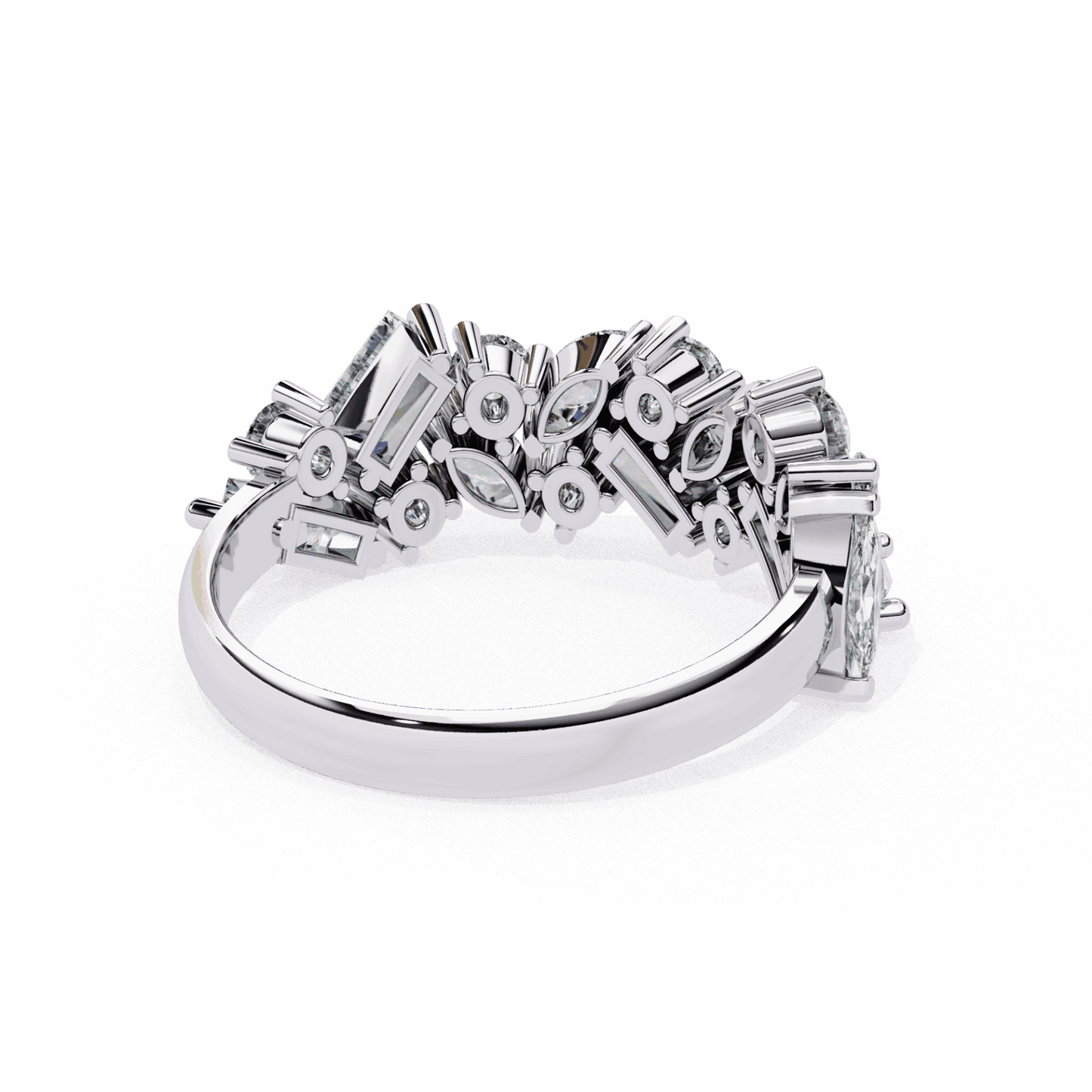 1.75 Carat Marquise Eternity Engagement Ring in Moissanite | House of Estara