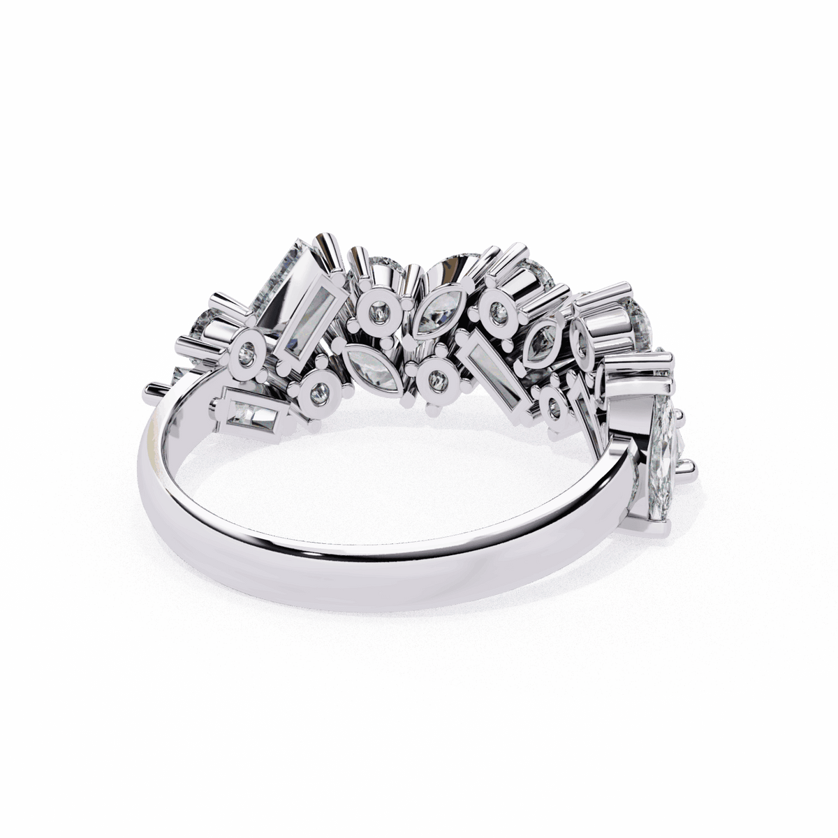 1.75 Carat Marquise Eternity Engagement Ring in Moissanite | House of Estara